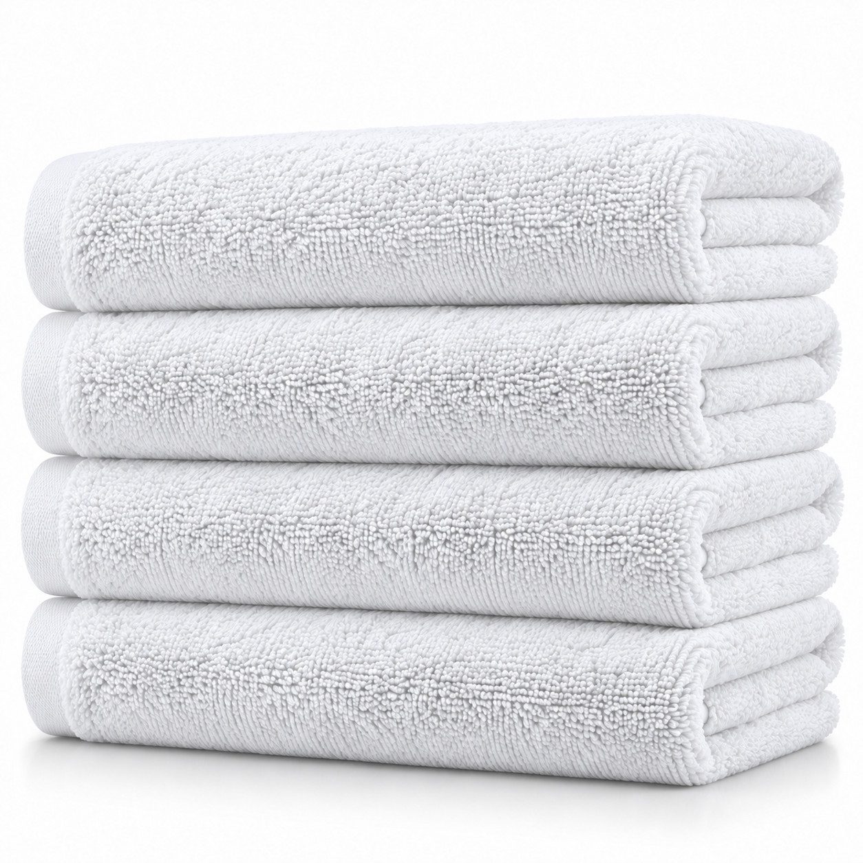 BARBONS Badetücher Duschtücher Set, Handtücher 4-tlg 70x140cm Badetuch, Handtuch, (4-St), Walkfrottee, 100% Baumwolle, saugstark, weich