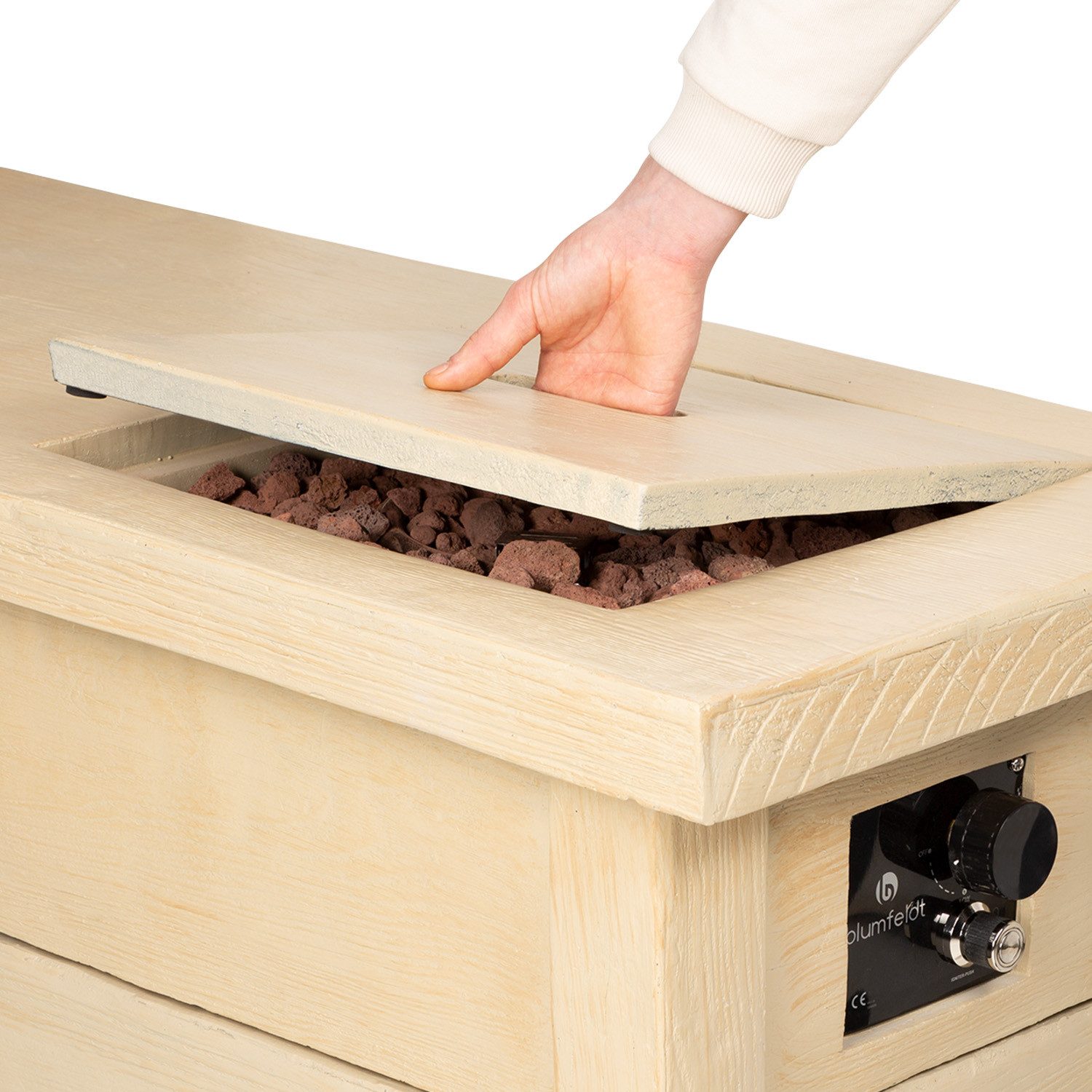 Blumfeldt Corinth fire bowl (set), gas heater, patio heater, outdoor