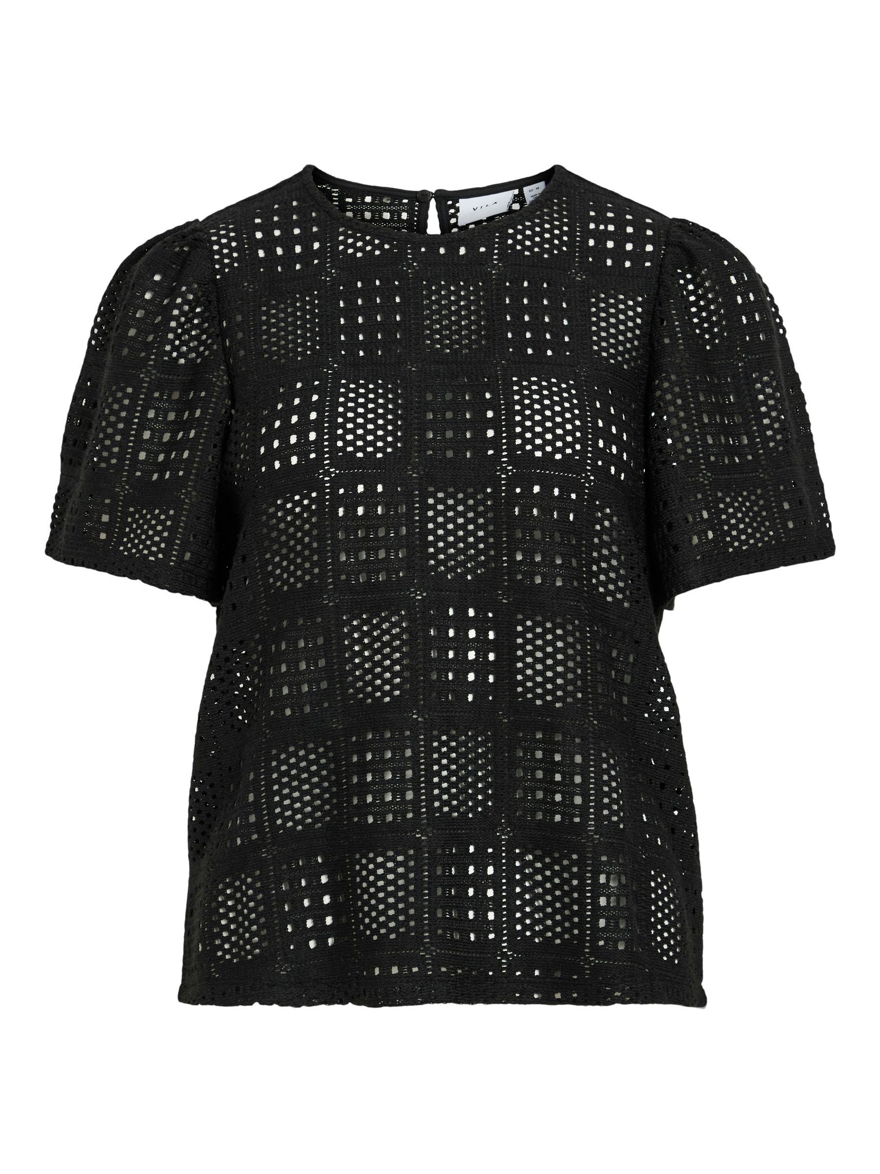 Vila Blusenshirt Modische Bluse mit Gelochtem günstig online kaufen