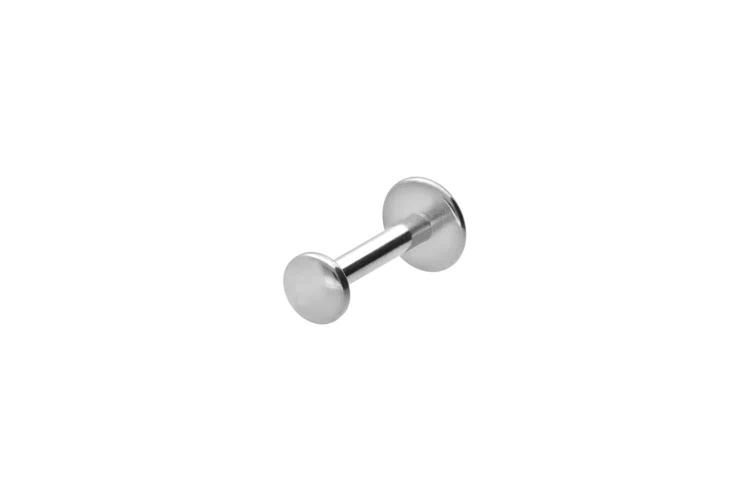 PIERCINGLINE Piercing-Set Titan Labret mit Innengewinde FLAT-DISC (Labrets, 1-tlg)