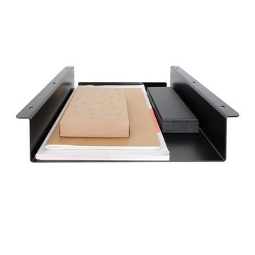 Natural Goods Berlin Briefablage Tischfach LADE (1-St), Unterbauaufbewahrung für Tische und Schränke, 300 x 300mm, Schwarz