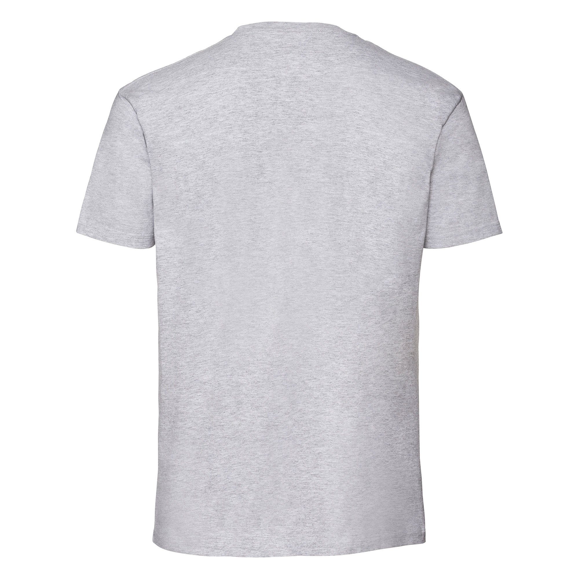 Loom T-Shirt Premium Ringspun the - klein Fruit Rundhalsshirt Vintage-Logo of graumeliert