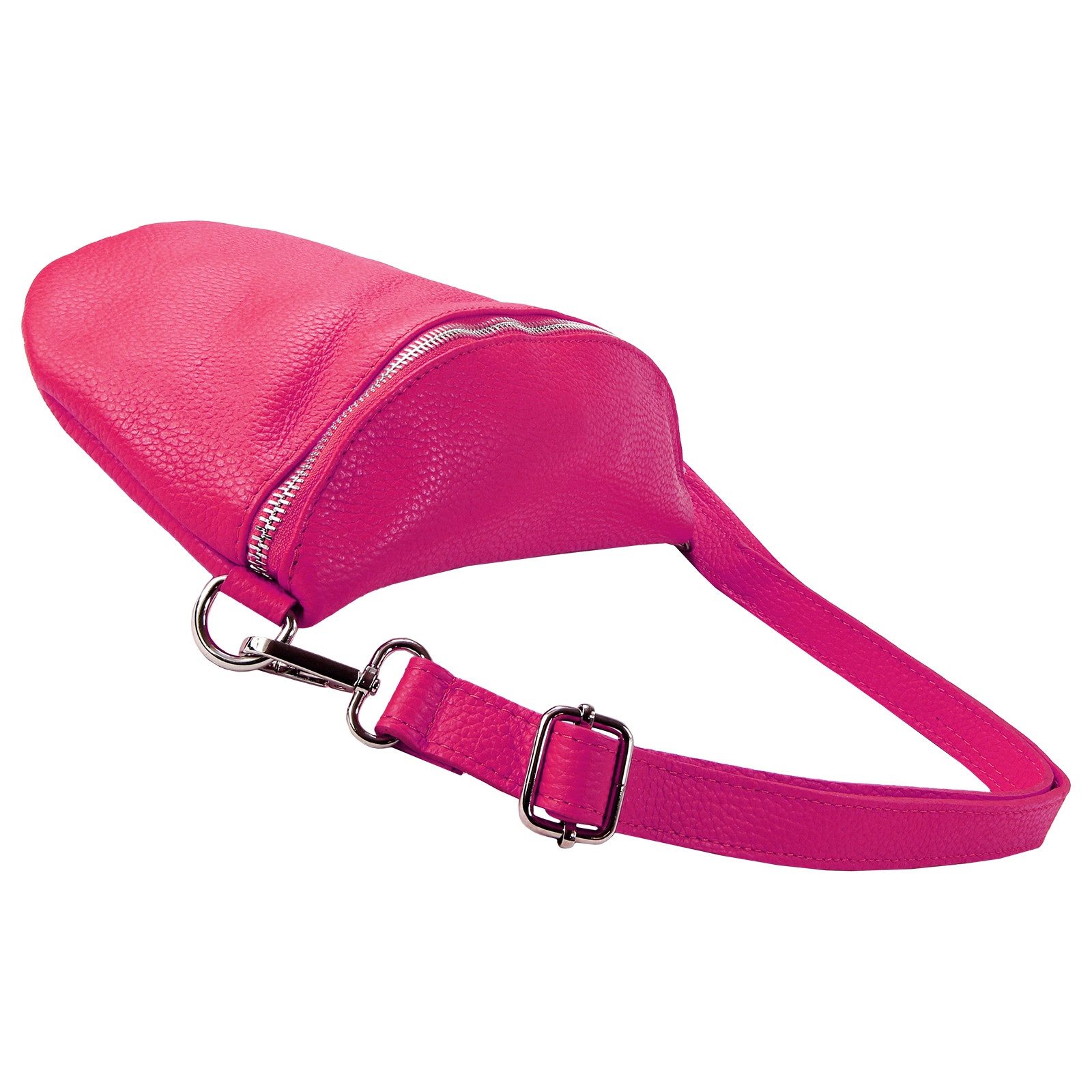Toscanto Gürteltasche Toscanto Damen Gürteltasche Leder Tasche (Gürteltasche), Damen Gürteltasche Leder, pink ca. 29cm x ca. 19cm