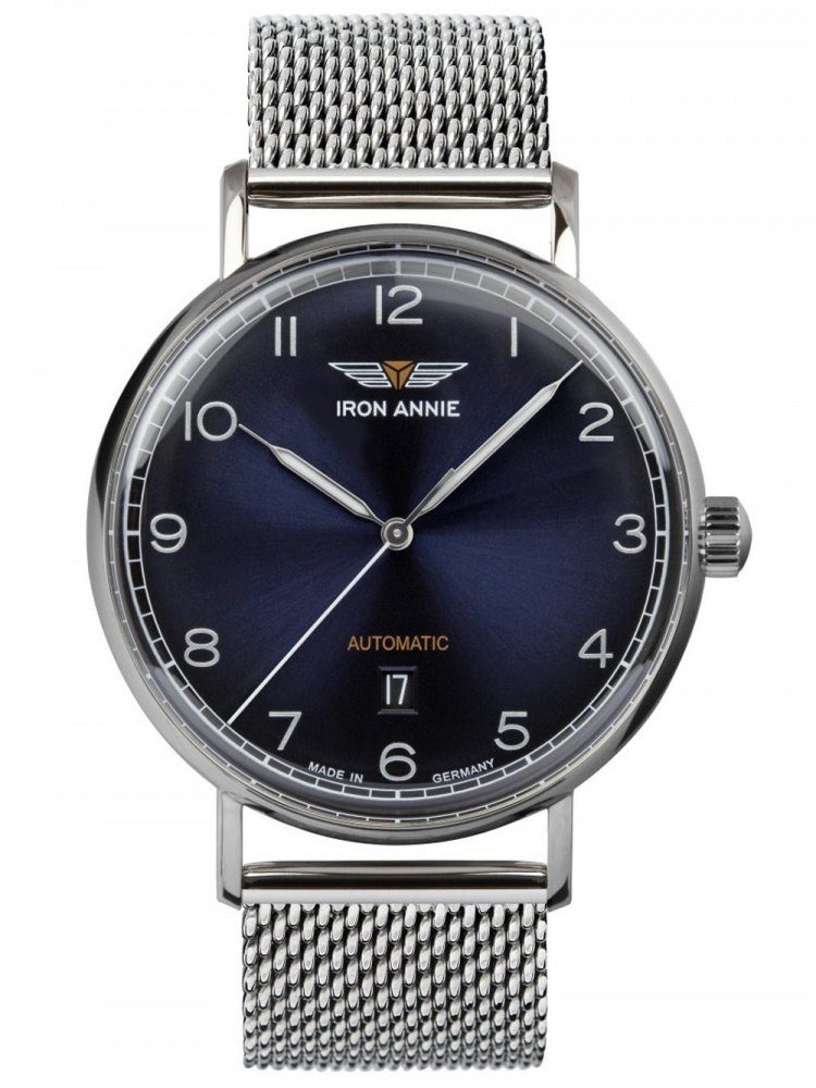 IRON ANNIE Automatikuhr Iron Annie 5954M-4 Amazonas Automatik Herren 40mm  5ATM, Zifferblatt: Blaues Zifferblatt mit arabischen Ziffern | Quarzuhren