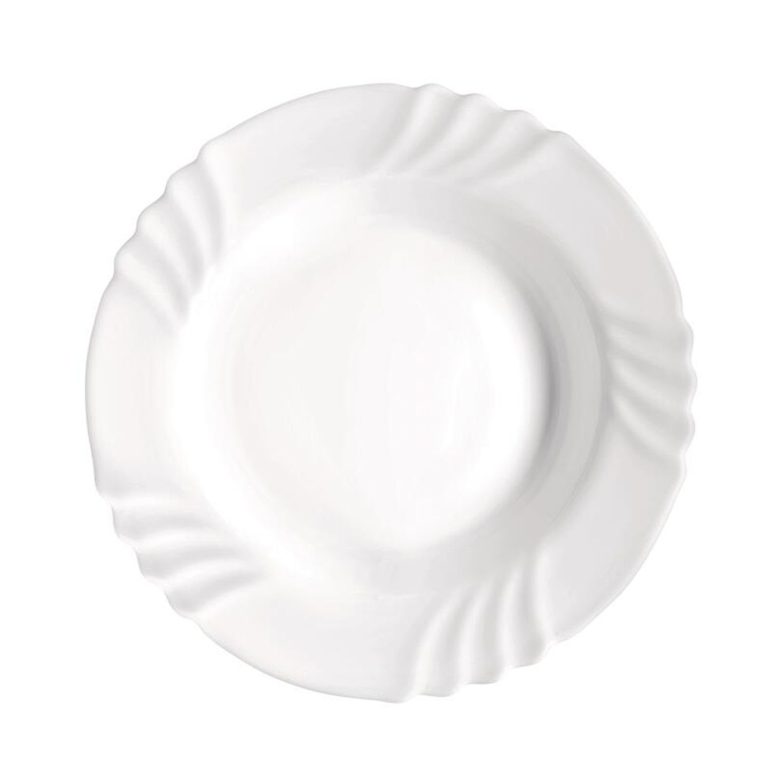 Bormioli Rocco Teller 36x Teller Weiß Tief Servierplatte Essen Speisen Untersetzer Geschirr