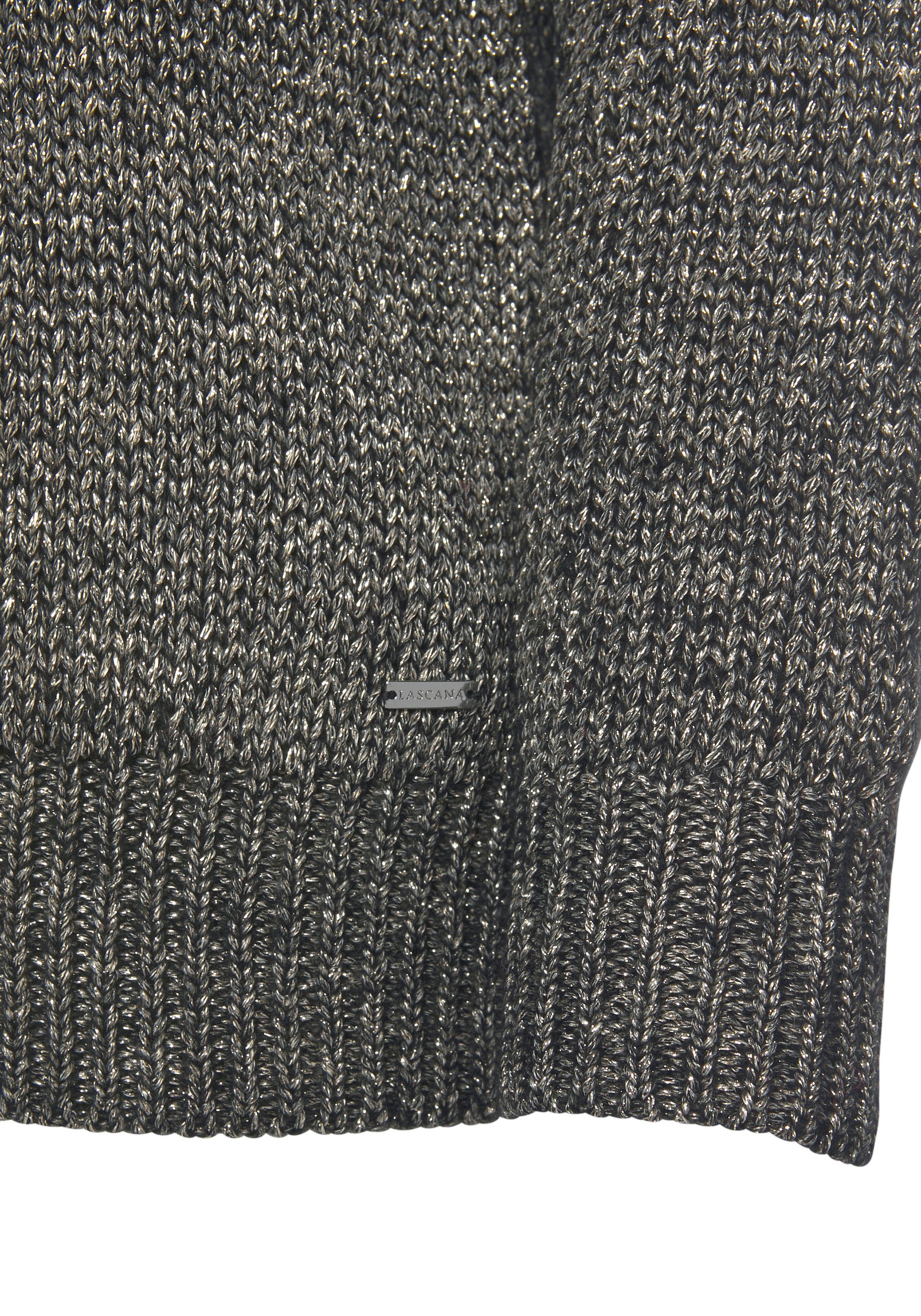 LASCANA Sweater Weihnachtspullover mit eingestricktem Motiv, Loungewear