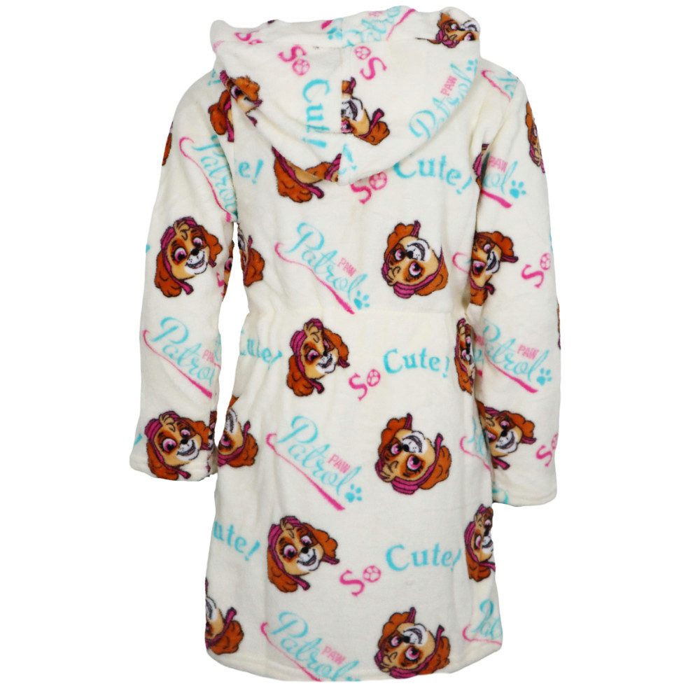 PAW PATROL Kinderbademantel Paw Patrol Skye Mädchen Fleece Bademantel mit Kapuze, langarm, Polyester, Kapuze, Gürtel, Gr. 98 bis 128