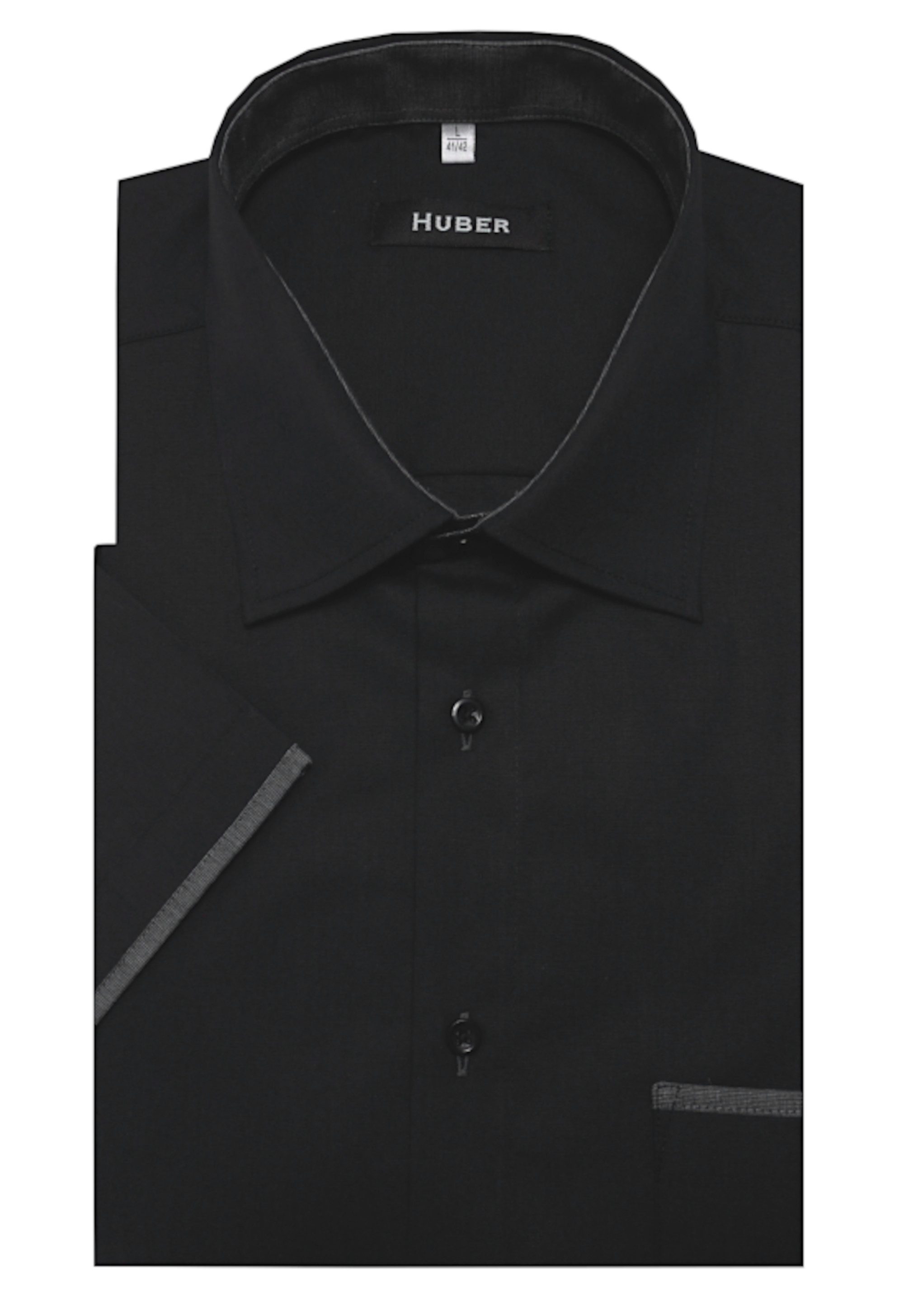 Huber Hemden Kurzarmhemd HU-0194 Kent-Kragen, Kontrast, günstig online kaufen