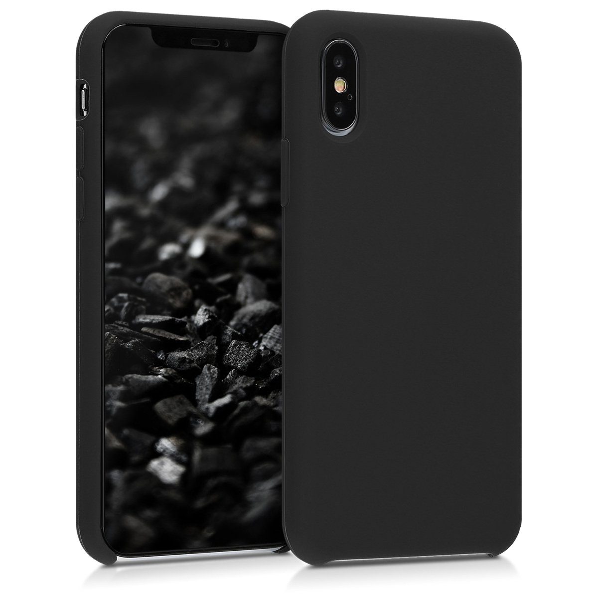 kwmobile Handyhülle Hülle für Apple iPhone XS, Hülle Silikon gummiert - Handyhülle - Handy Case Cover