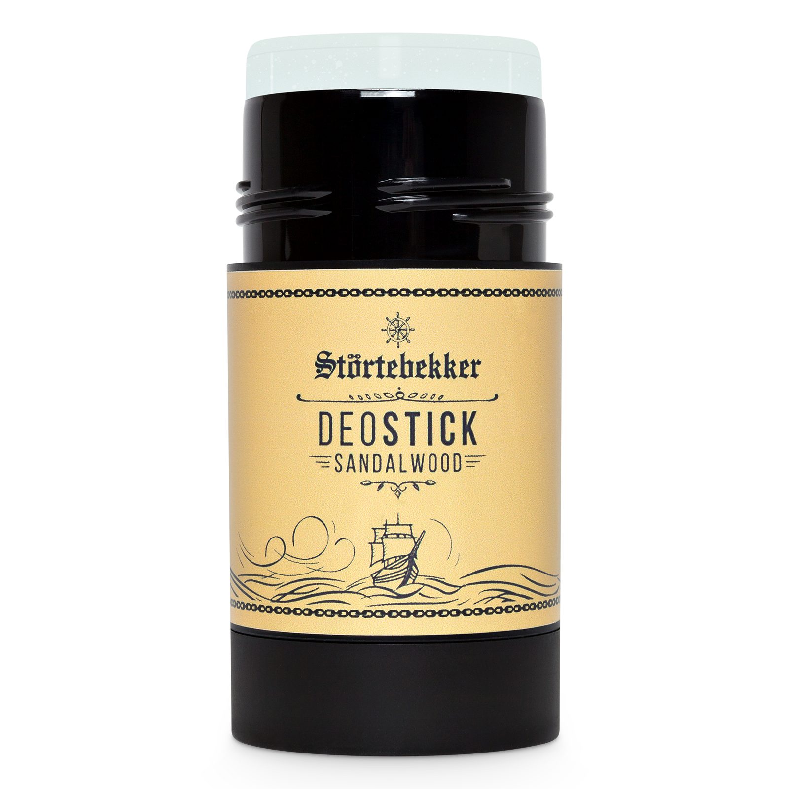 Störtebekker Deo-Stift Sandelholz - Deo Stick für langanhaltende Frische - Made in Germany, zuverlässiger Schutz, verleiht angenehm frische Sandelholz-Duftnote