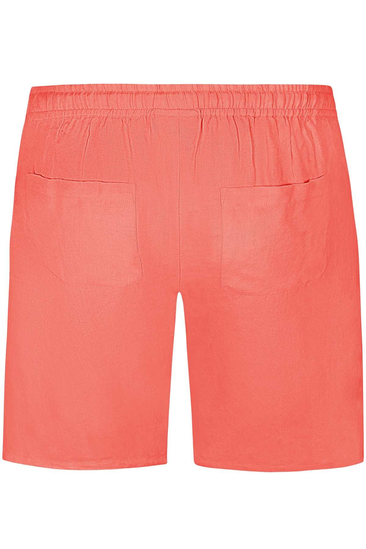 Zhenzi Shorts Leinenhose Hyla Shorts coral Elastikbund mit Tunnelzug günstig online kaufen