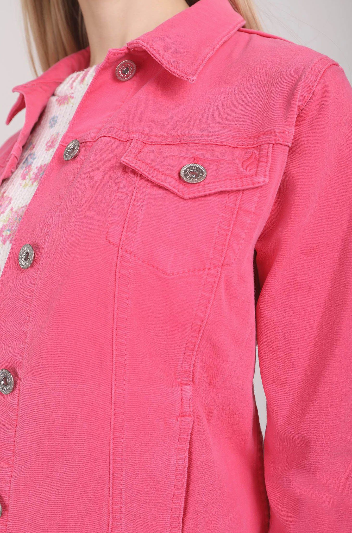 Jeansjacke pink Denim-Qualität GIPSY FIRE BLUE elastischer aus