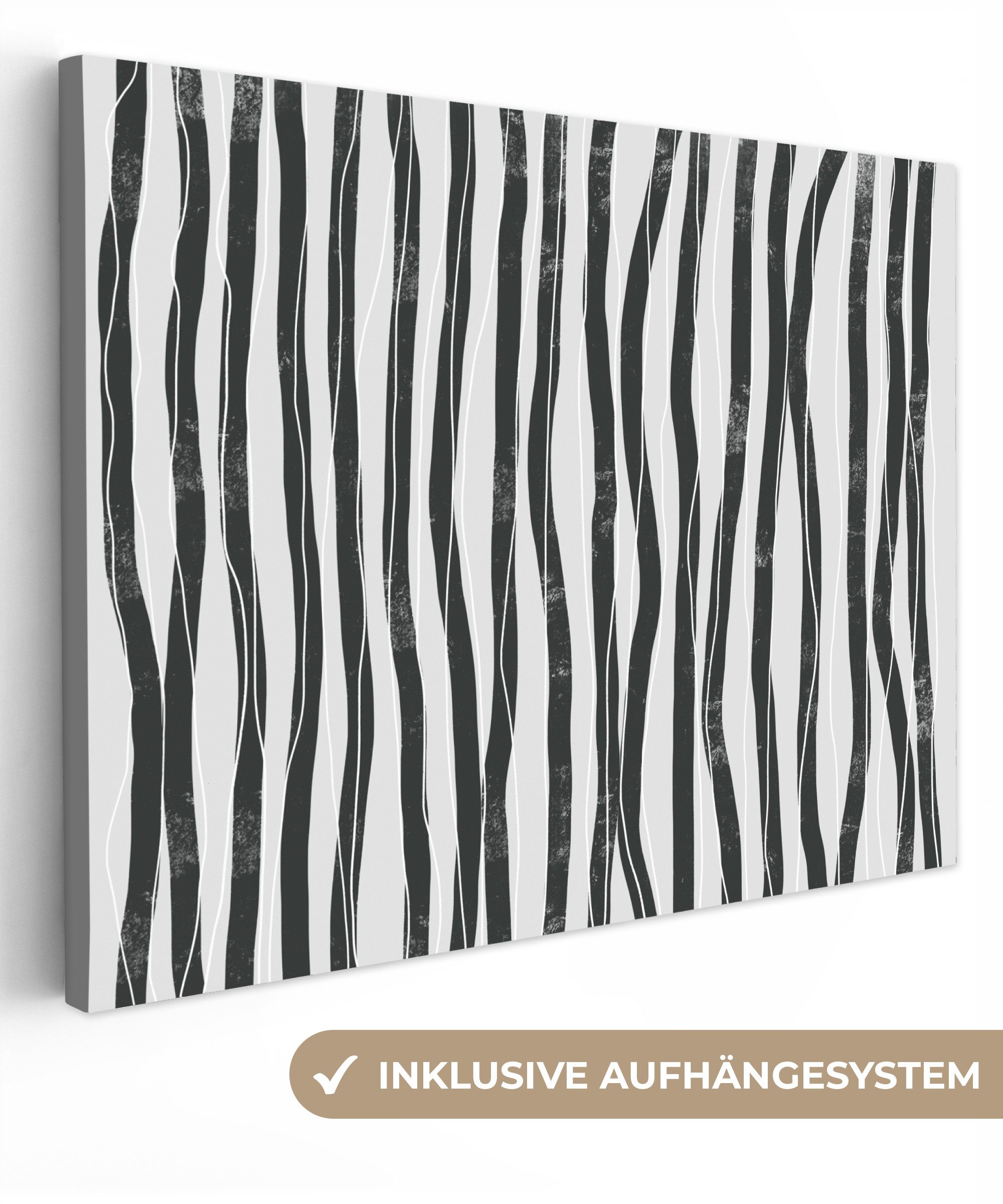 Kunst - Abstrakt - Linien - Schwarz - Weiß