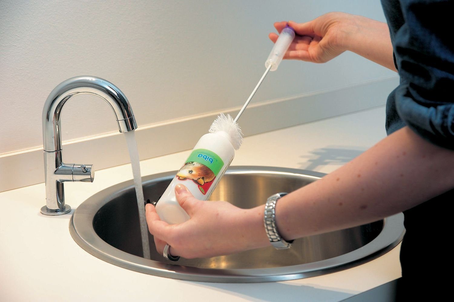 PETGARD Wasserspender Flaschenbürste Bürste, für Nagertränke - Länge: 35 cm