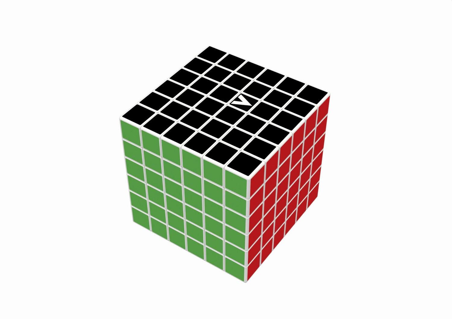 BrainBox Spiel, V-CUBE - Zauberwürfel klassisch 6x6x6