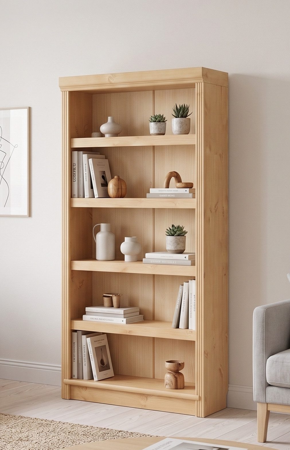 OTTO home Bücherregal Soeren, aus massiver Kiefer, Tiefe 29 cm, FSC®-zertifiziert