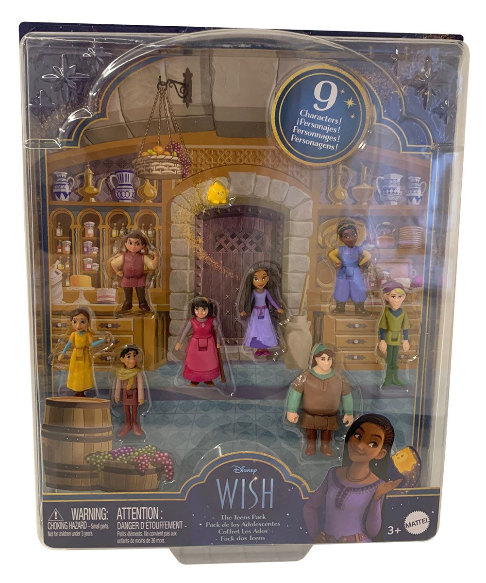 Disney Spielfigur Disney Wish The Teens Pack 8 Figuren mit Asha von Rosas, Dahlia, Dario