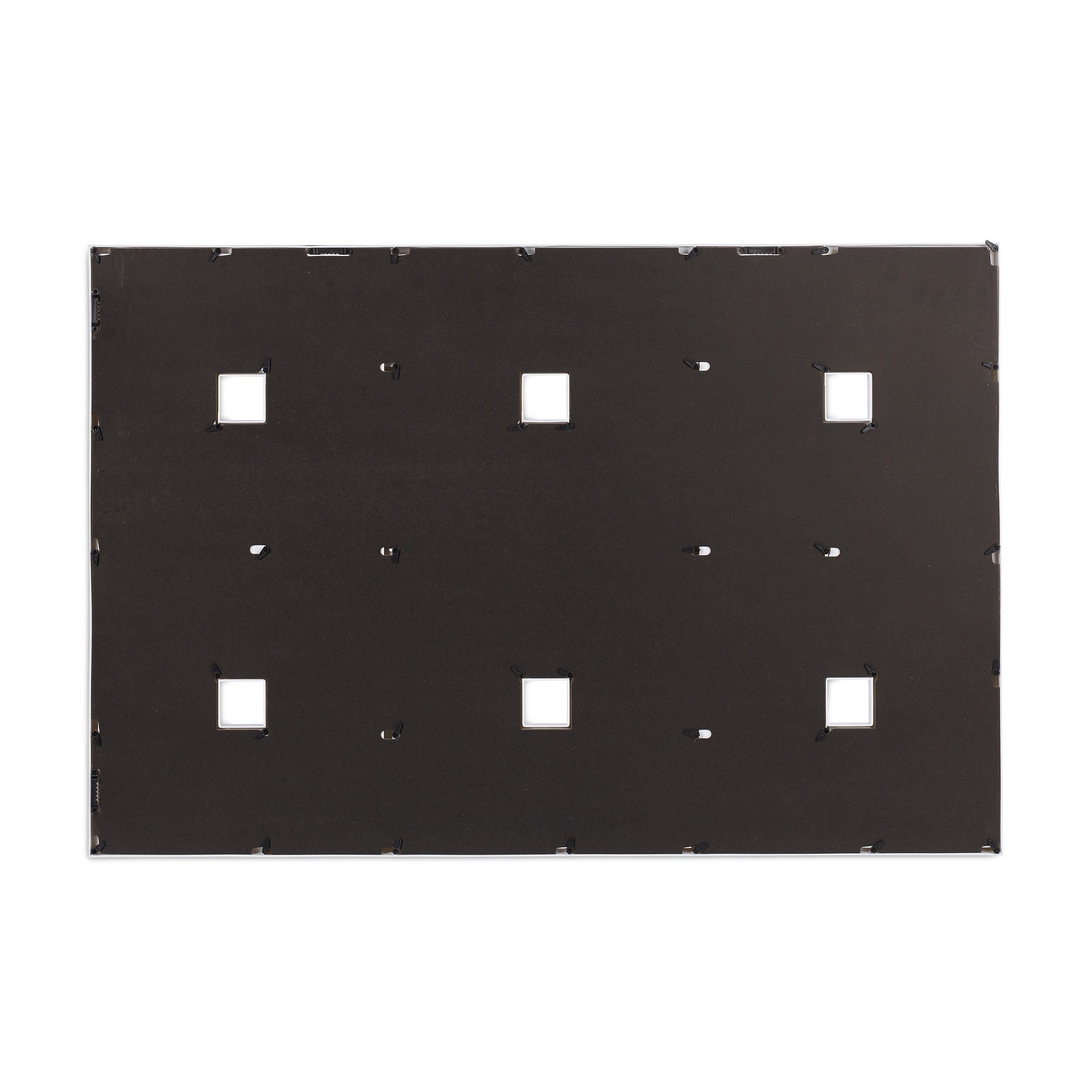 relaxdays Bilderrahmen Collagen 24 Bild, weiß