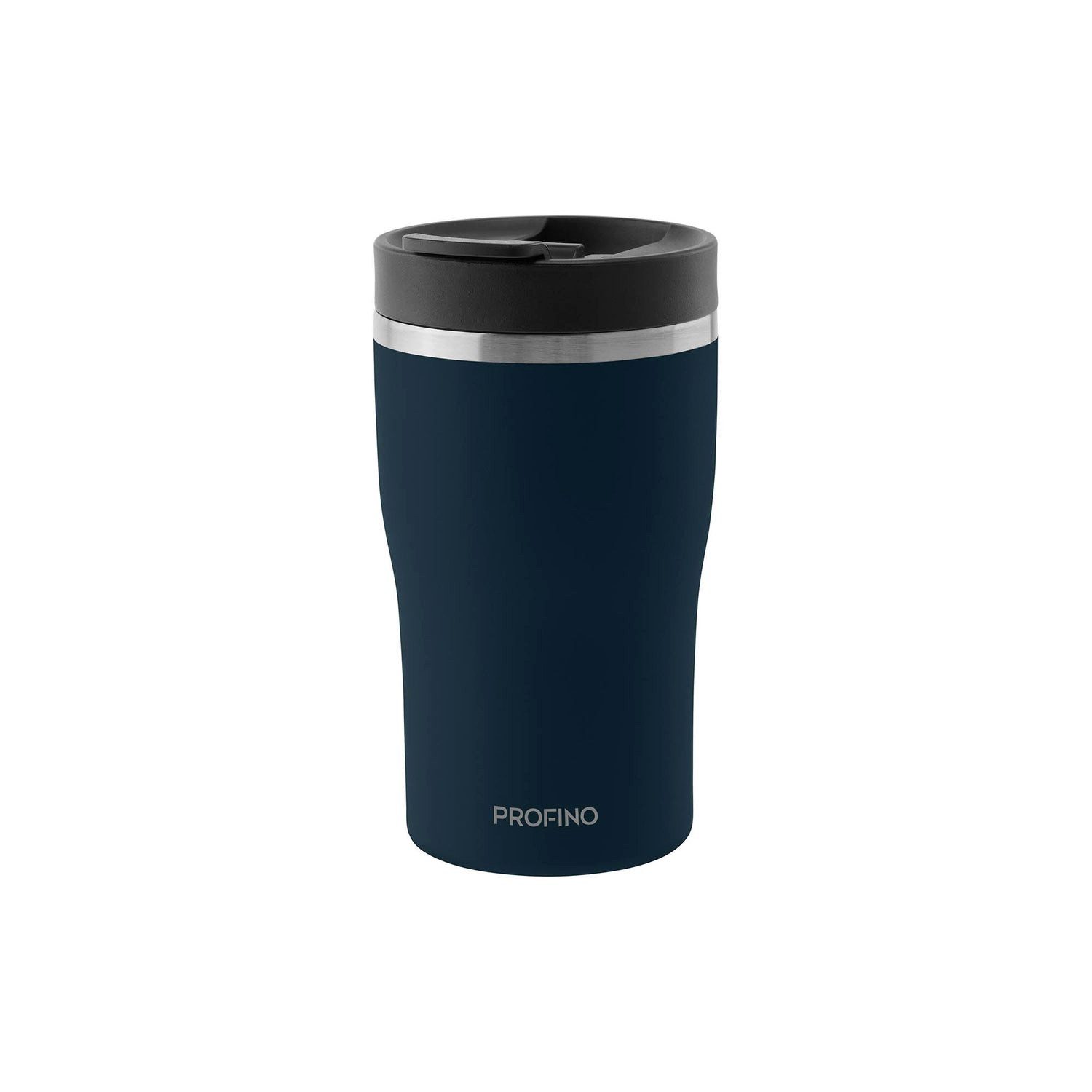 Profino Thermobecher BARISTA, blau, Edelstahl, Kunststoff