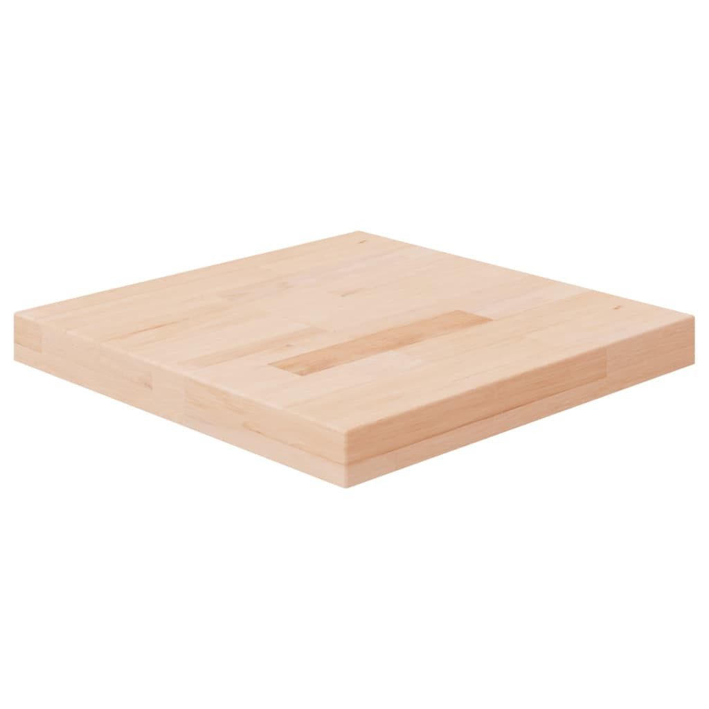 vidaXL Tischplatte Tischplatte Quadratisch 40x40x4 cm Eichenholz Unbehandelt (1 St)