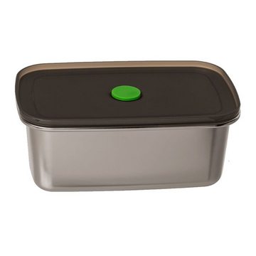 Marabellas Shop Lunchbox Brotbox aus Edelstahl mit Vakuumverschluss in Silber 3er-Set Lunchbox, Edelstahl, Kunststoff, (3-tlg), mit Vakuumverschluss