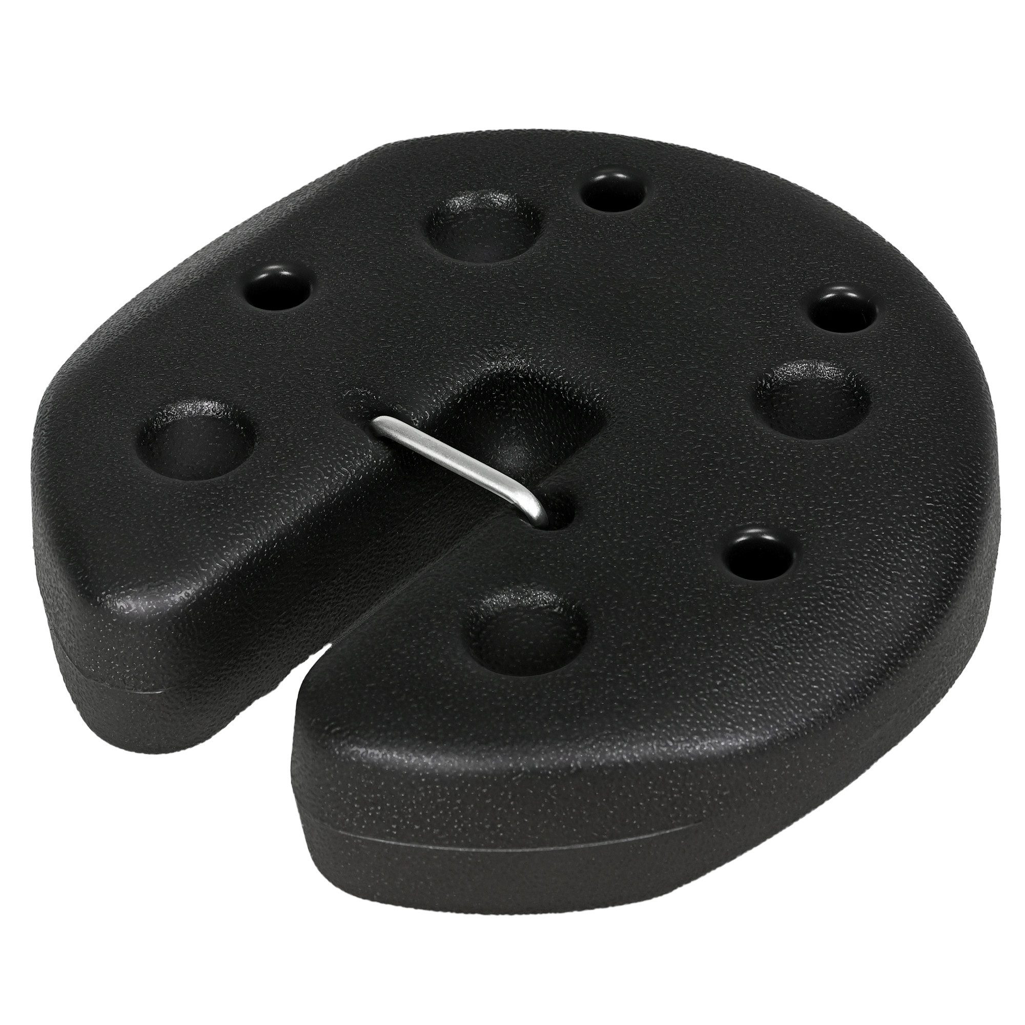 Outsunny Beschwerungsgewicht mit Befestigungsstiften und Transportgurt, Faltpavillon, Partyzelt, (Gewichte, 4-tlg., Pavillonstandfüße), für Faltpavillon, Partyzelt, HDPE, Schwarz