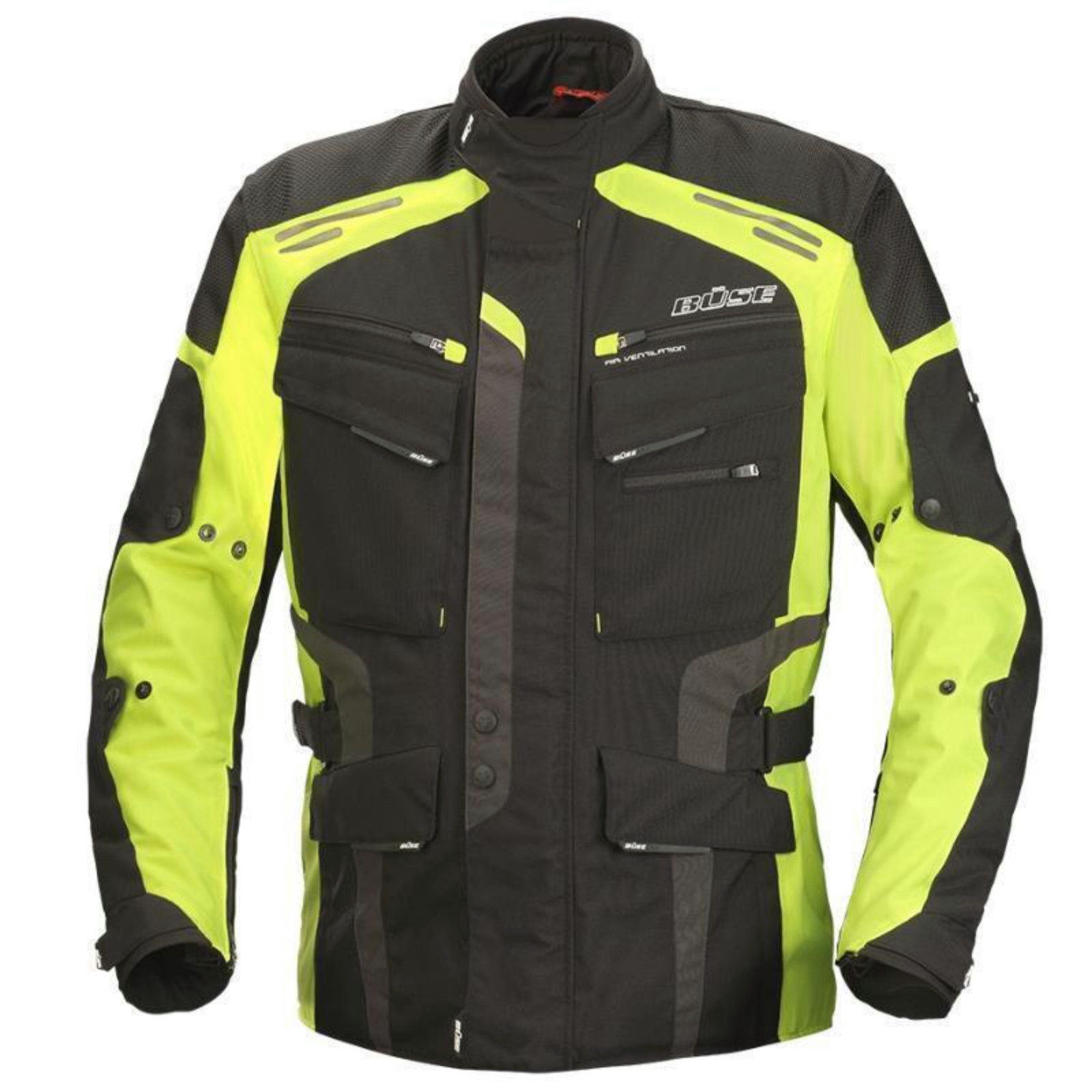 Büse Motorradjacke Büse TORINO EVO Textiljacke schwarz / gelb Damen 46 motorradjacke für damen