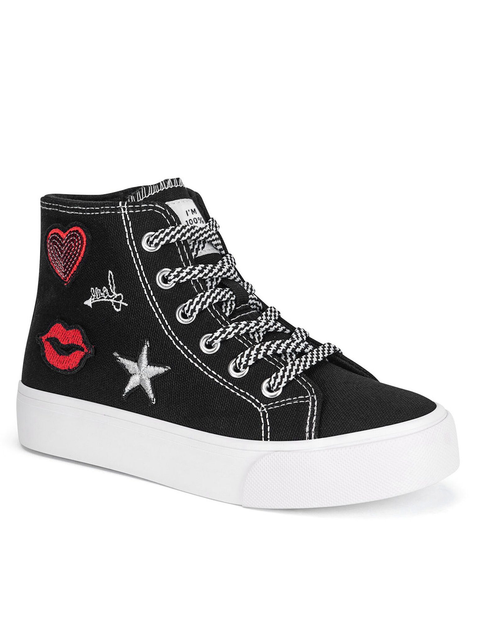 DeeZee DeeZee Sneakers aus Stoff Mädchen CSS030752 Schwarz Sneaker