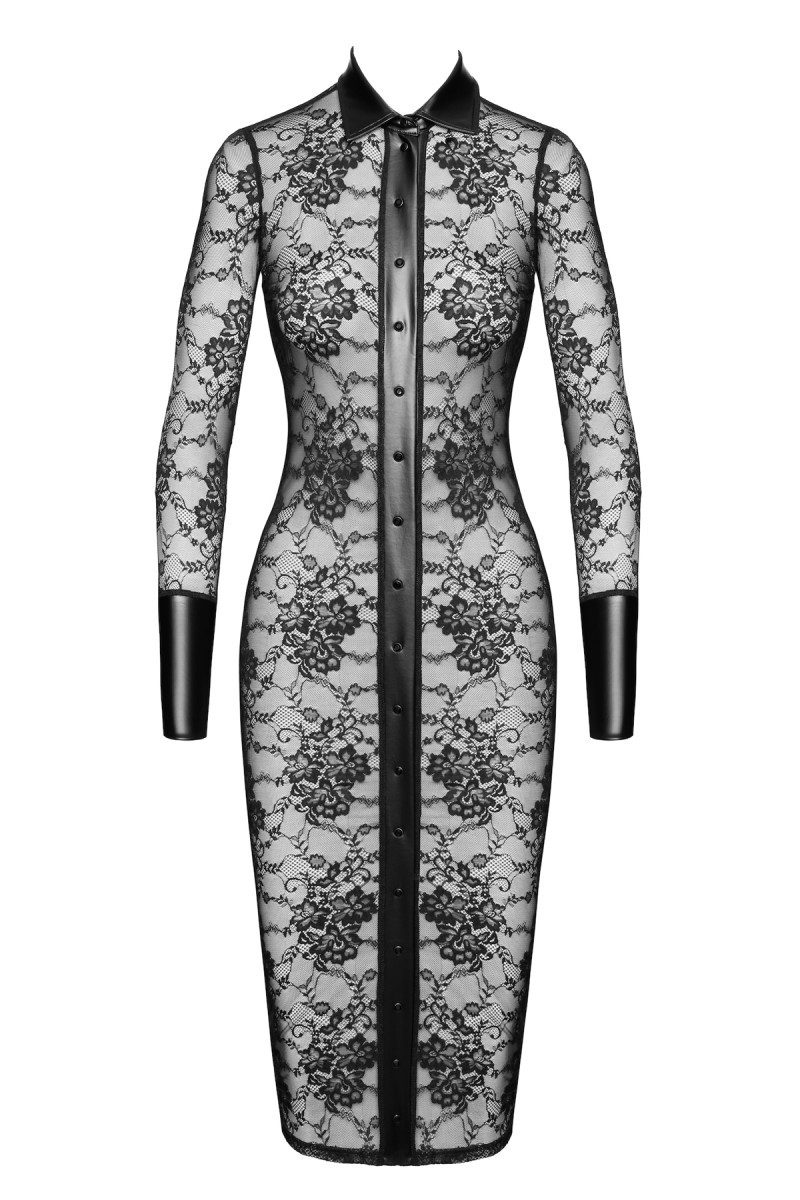 Noir Handmade Midikleid halblanges Kleid in günstig online kaufen