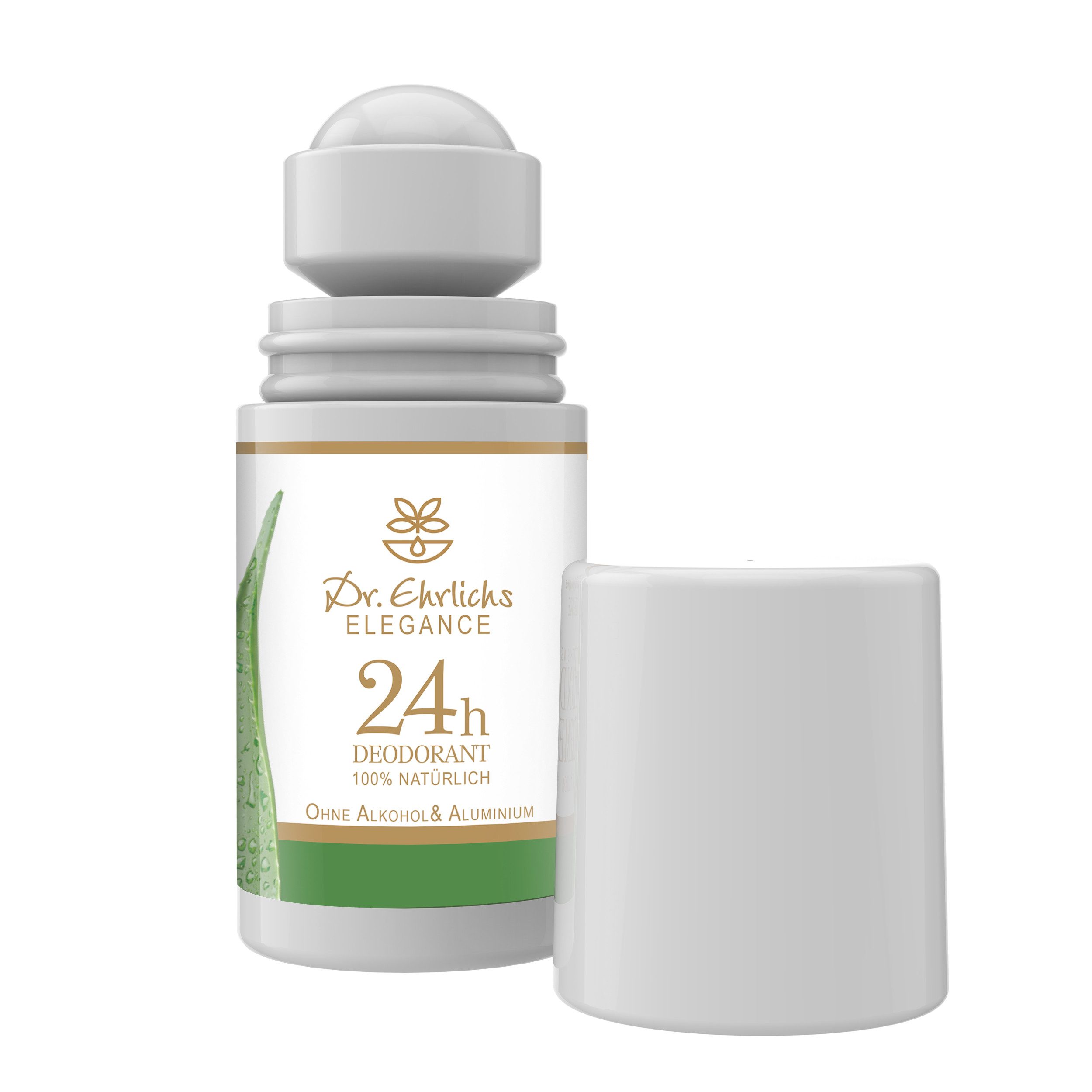 Dr. Ehrlichs Gesundkatalog. Deo-Roller Dr. Ehrlichs Elegance Deo Roll‑on 24h, 50 ml – 100% natürlich, 24h Schutz vor Körpergeruch, Alkohol‑ & aluminiumfrei