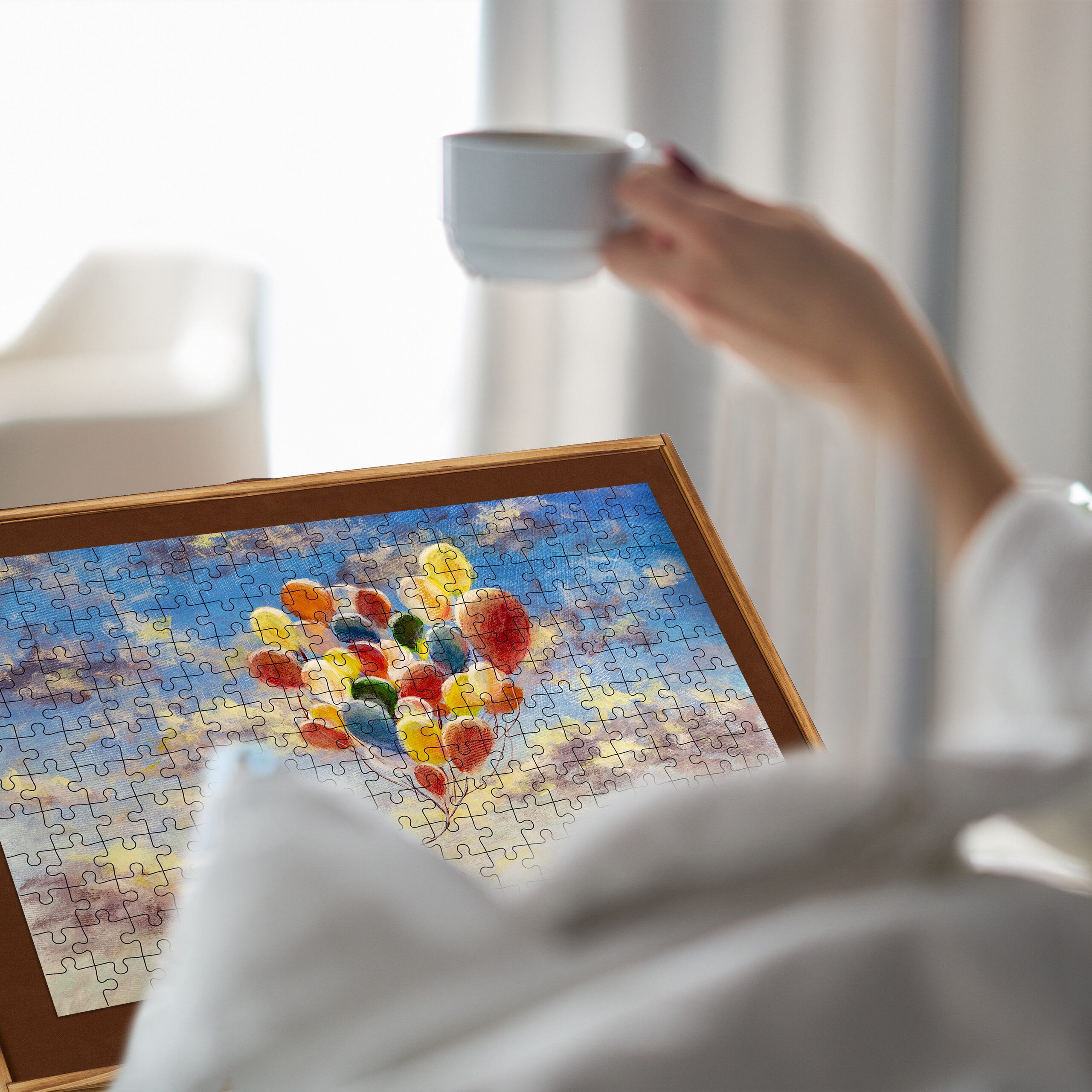 relaxdays Puzzleunterlage Puzzletisch, (1-tlg)