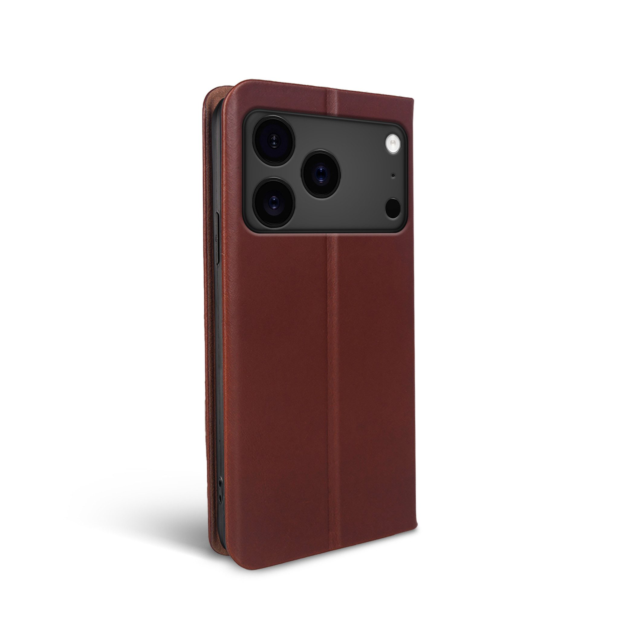 Tec-Expert Handyhülle Echtleder Klapp Hülle für Apple iPhone 18 Pro Max 6.9 Zoll, 6.9", Cover Klapphülle Case mit Kartenfach RFID Schutz aufstellbar – Bild 5 von 5