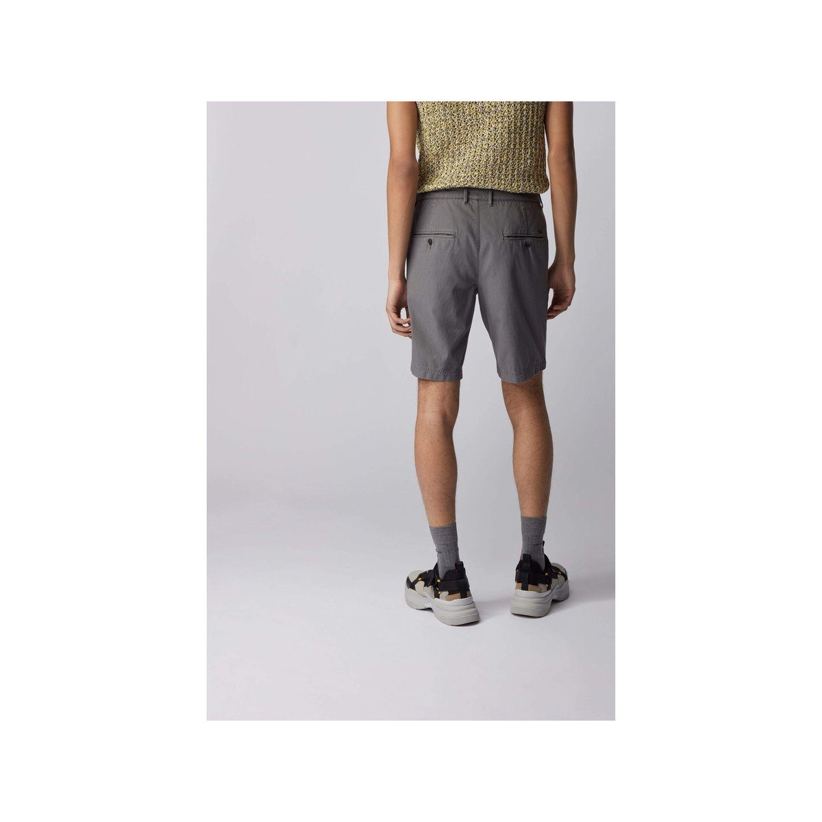 HUGO Shorts grau regular (1-tlg)