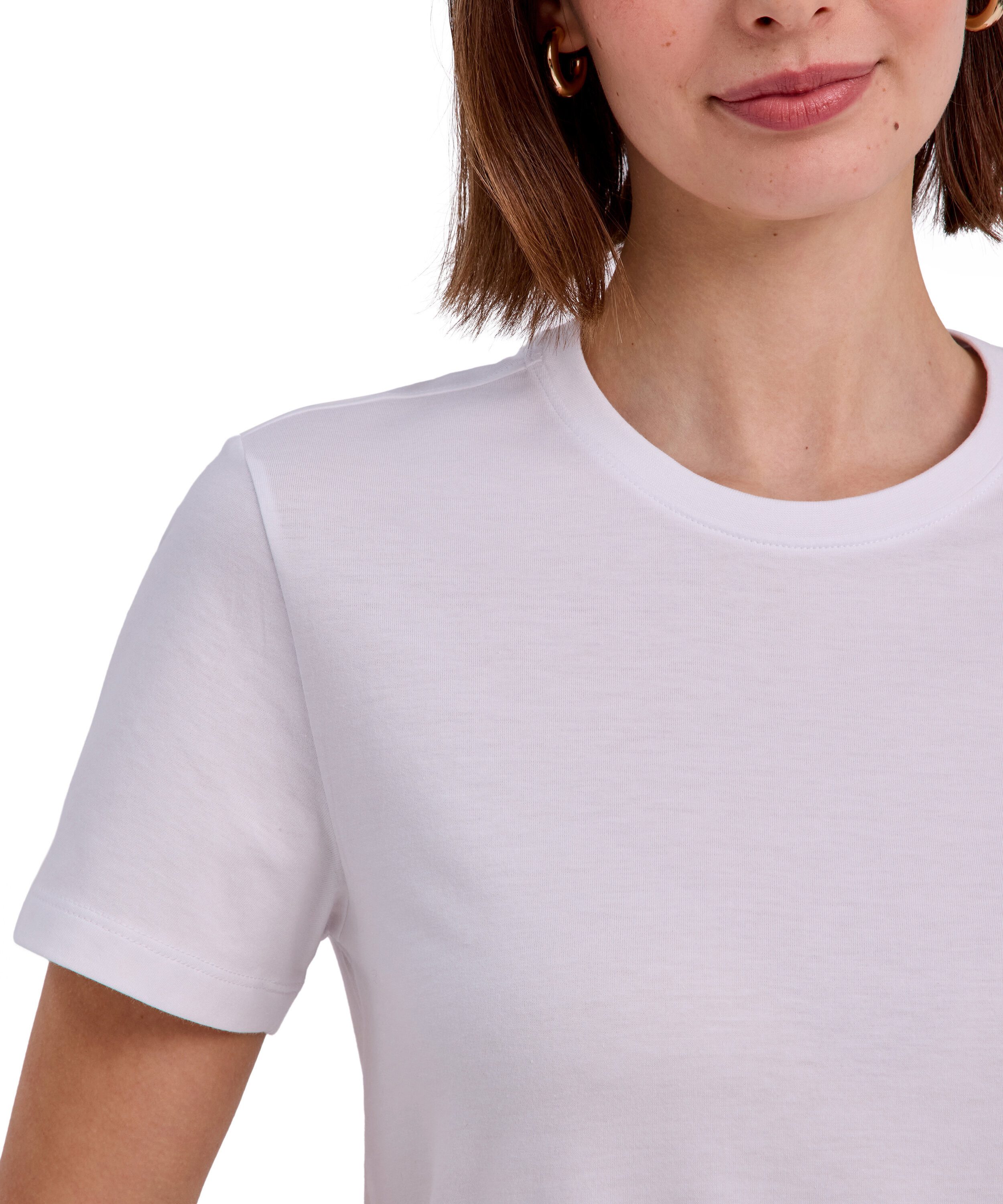 FALKE T-Shirt T-Shirt aus hochwertiger Pima-Baumwolle (1-tlg., 1) aus hochwertiger Pima-Baumwolle