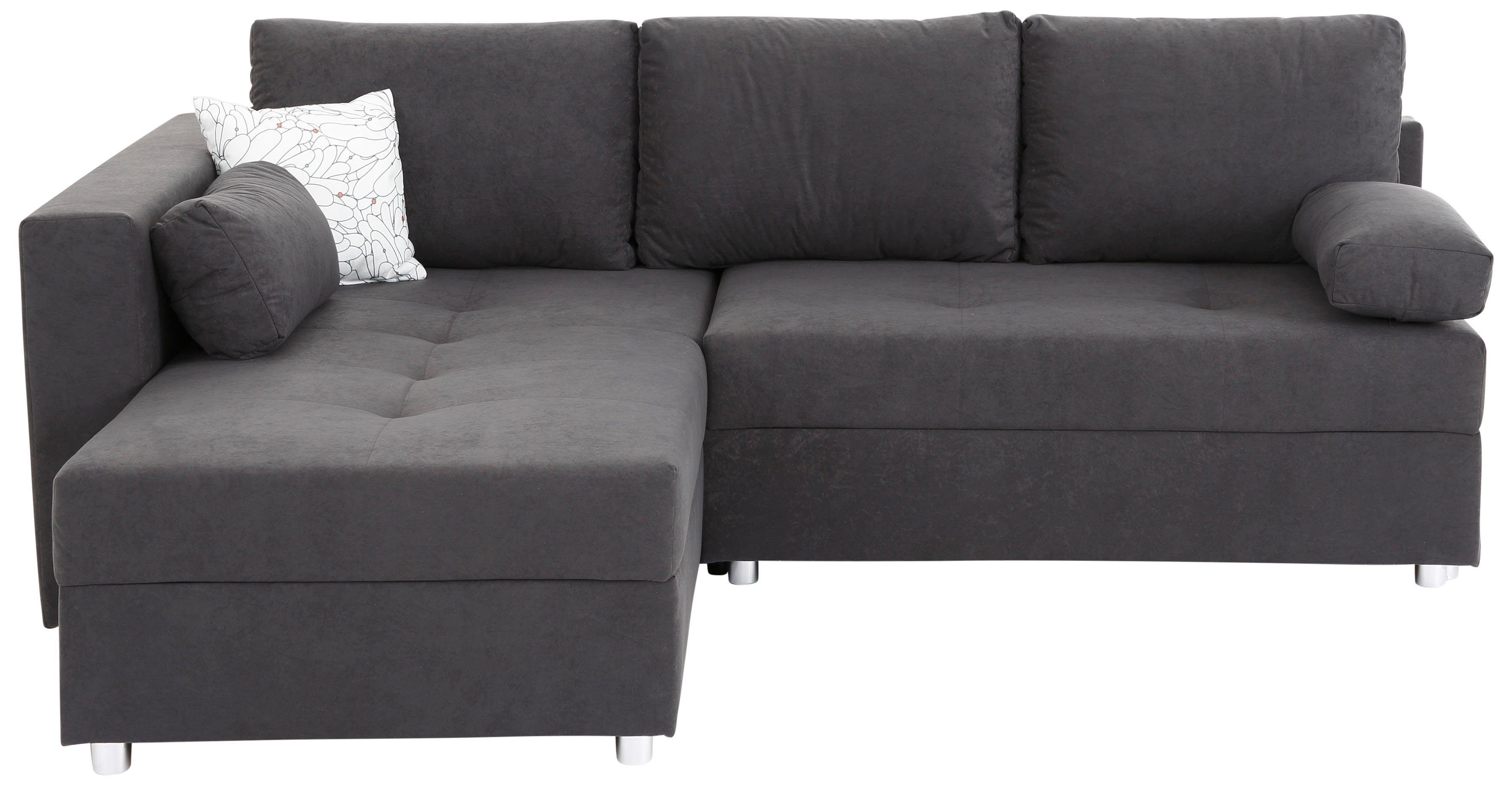 Home affaire Ecksofa Italia L-Form, mit Bettfunktion und Bettkasten, Federkern-Polsterung