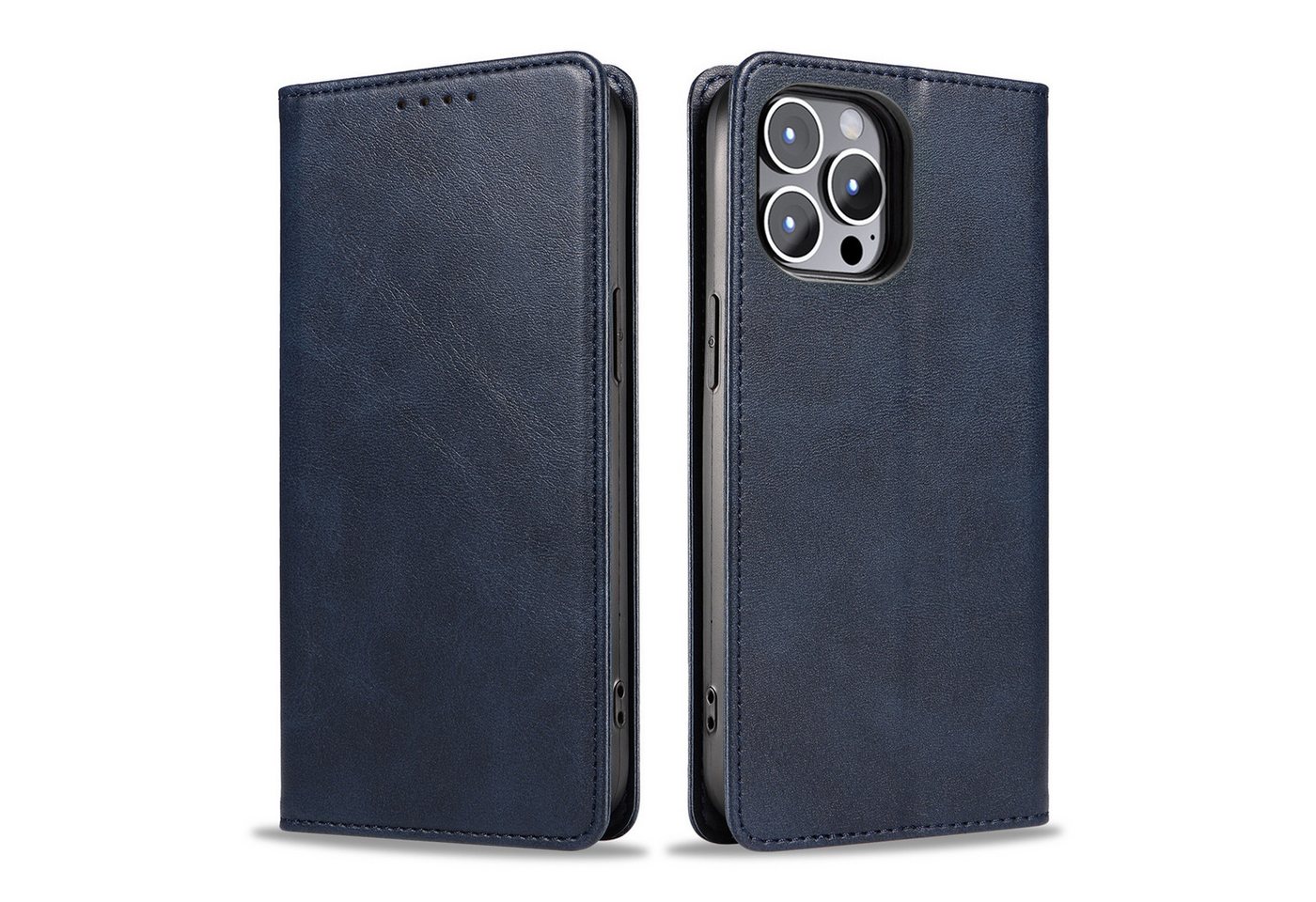 Tec-Expert Handyhülle Tasche Hülle für Apple iPhone 14 Pro 6.1 Zoll, 6.1", Cover Klapphülle Case mit Kartenfach Fliphülle aufstellbar
