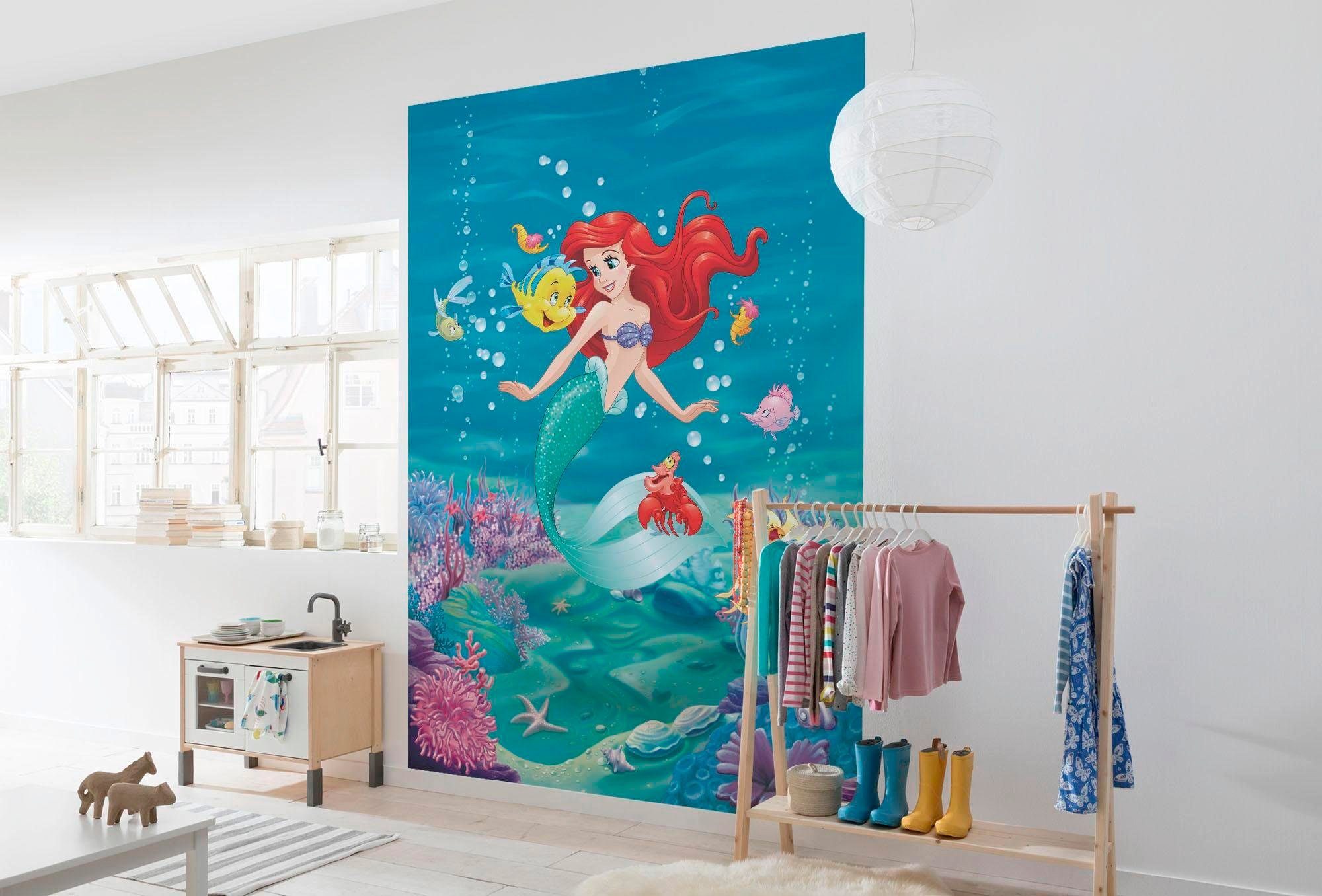 Komar Fototapete Ariel Singing - Größe 184 x 254 cm, glatt, bedruckt, Kinderzimmer