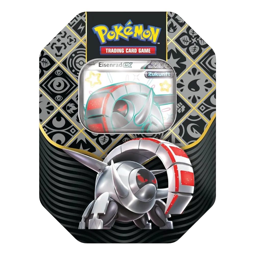 The Pokémon Company Sammelkarte Pokemon Paldeas Schicksale Eisenrad Ex Tin Box Deutsch