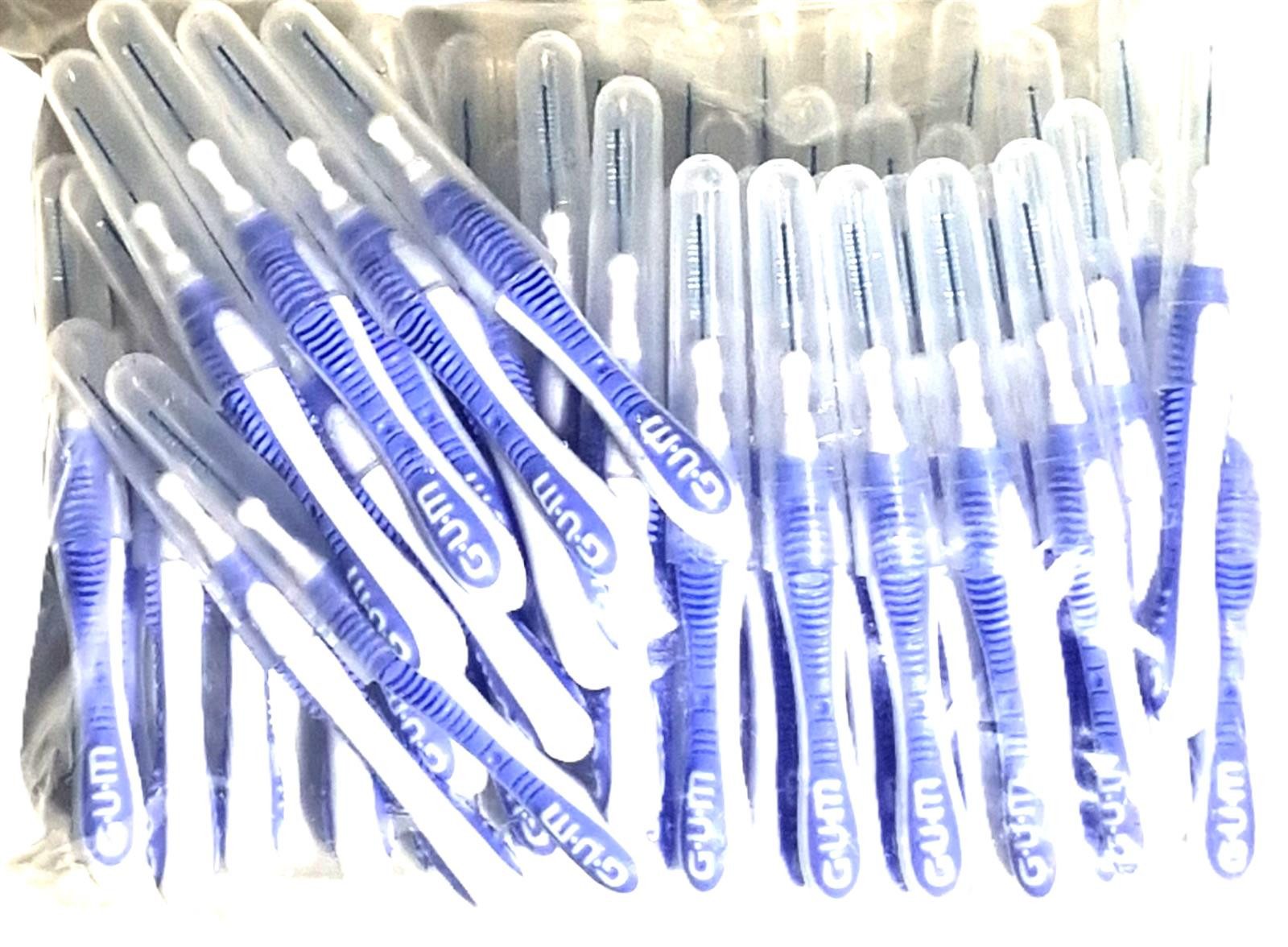 GUM Interdentalbürsten GUM TRAV-LER Interdentalbürsten hellblau 0,6mm - 50 Stück im Beutel