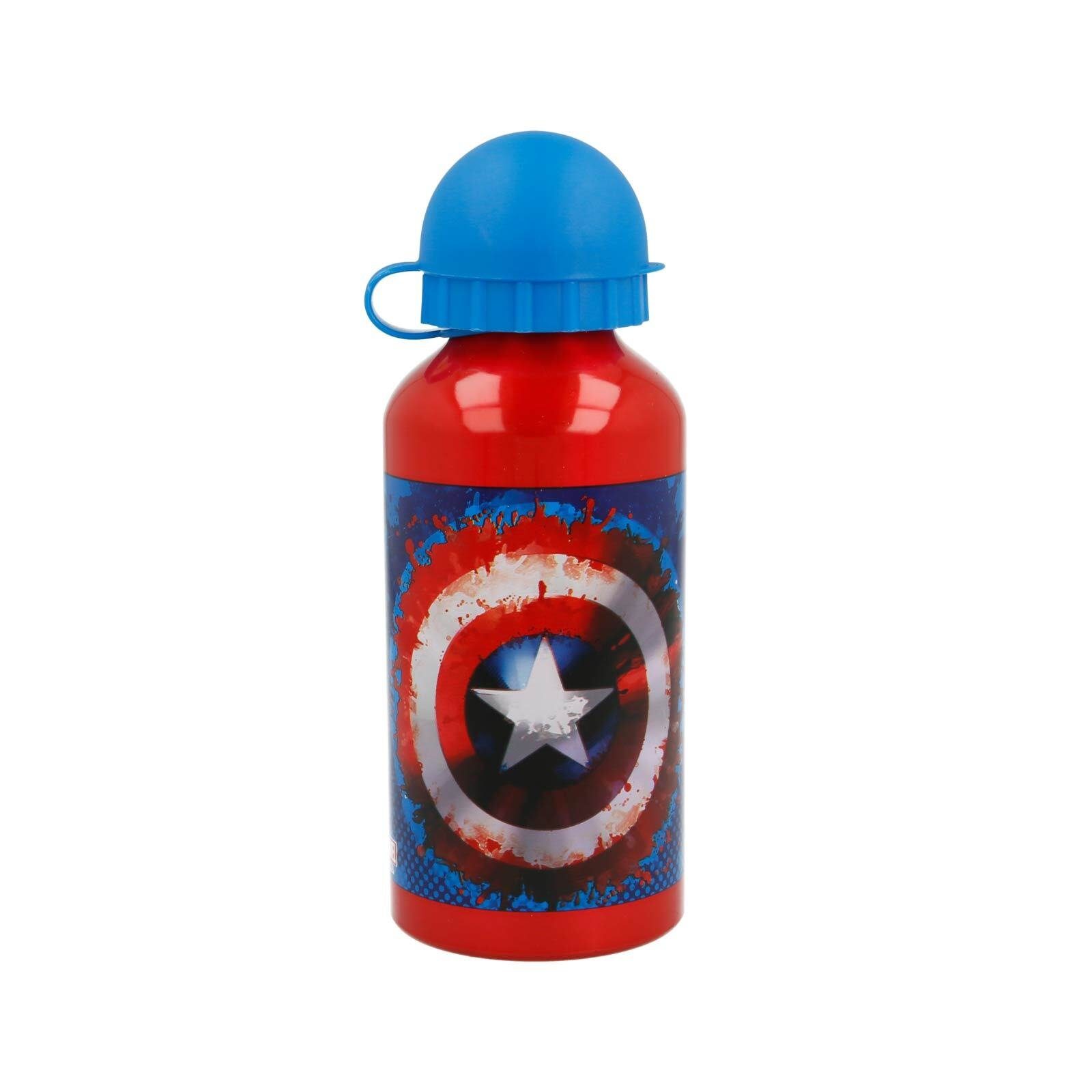 The AVENGERS Stor Trinkflasche Captain America Aluminium Kindertrinkflasche