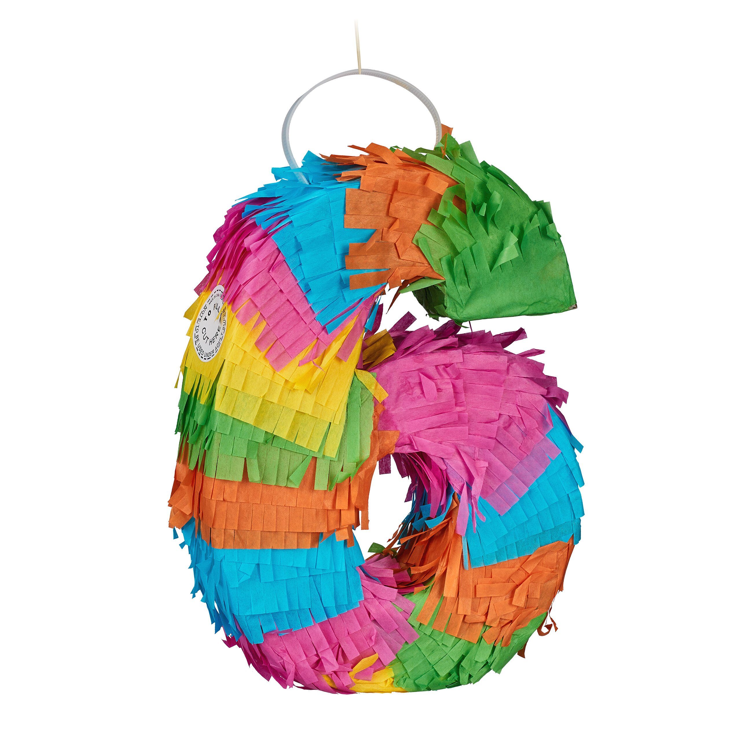 Pinata Pinata Mini Zahl 6 relaxdays