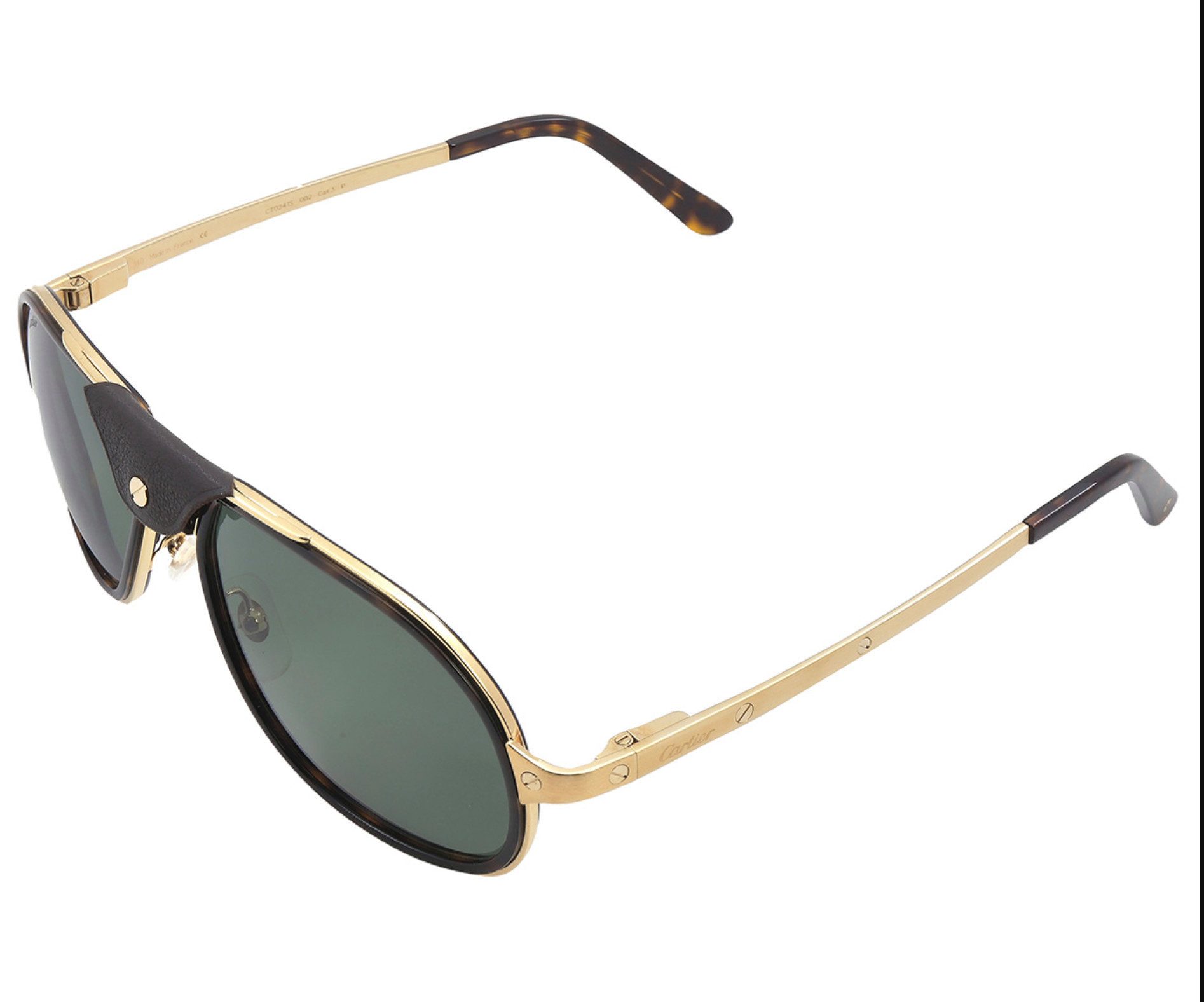 Cartier Sonnenbrille Eyewear Santos de Cartier Aviator Brille Santos-Schrauben auf den Bügeln,feinen Cartier-Logodetails