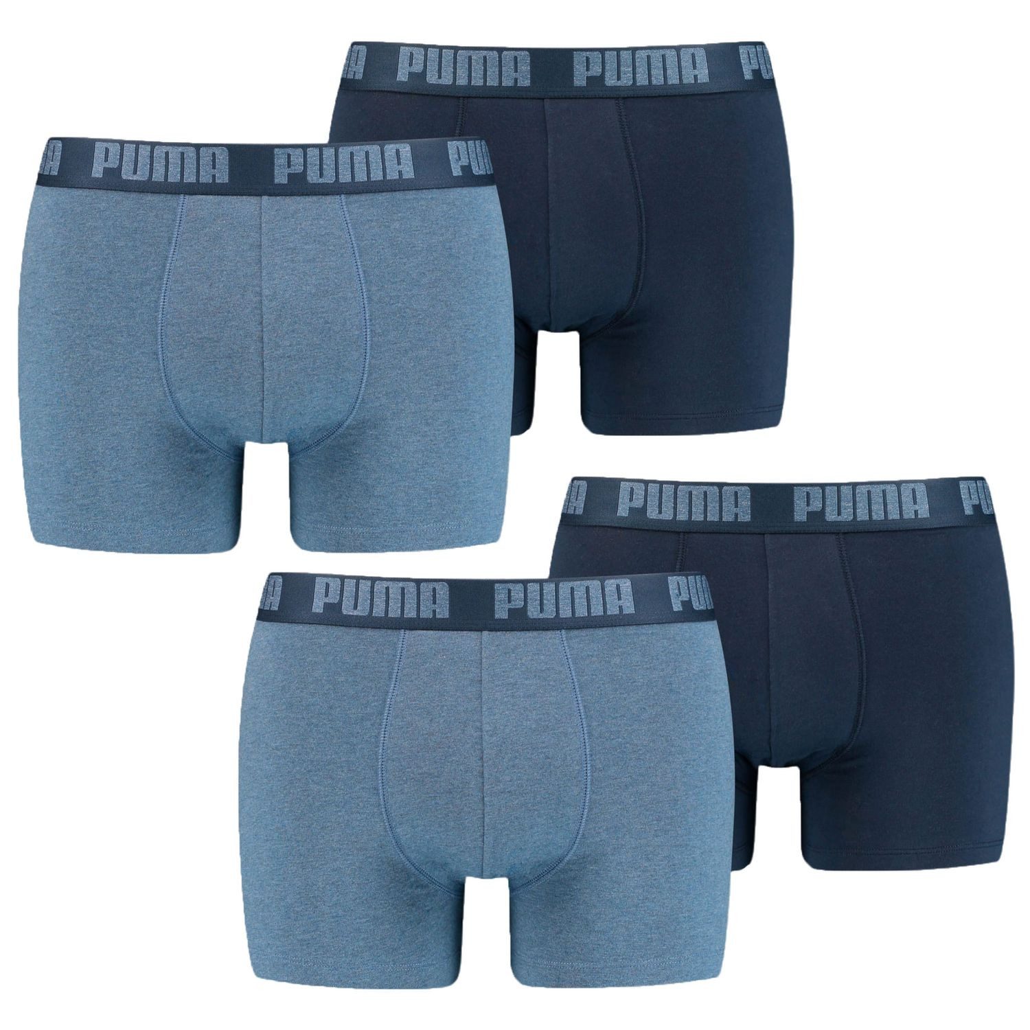 PUMA BODYWEAR Boxershorts Basic (3-St) elastischer Logo-Bund, Baumwollmix, günstig online kaufen
