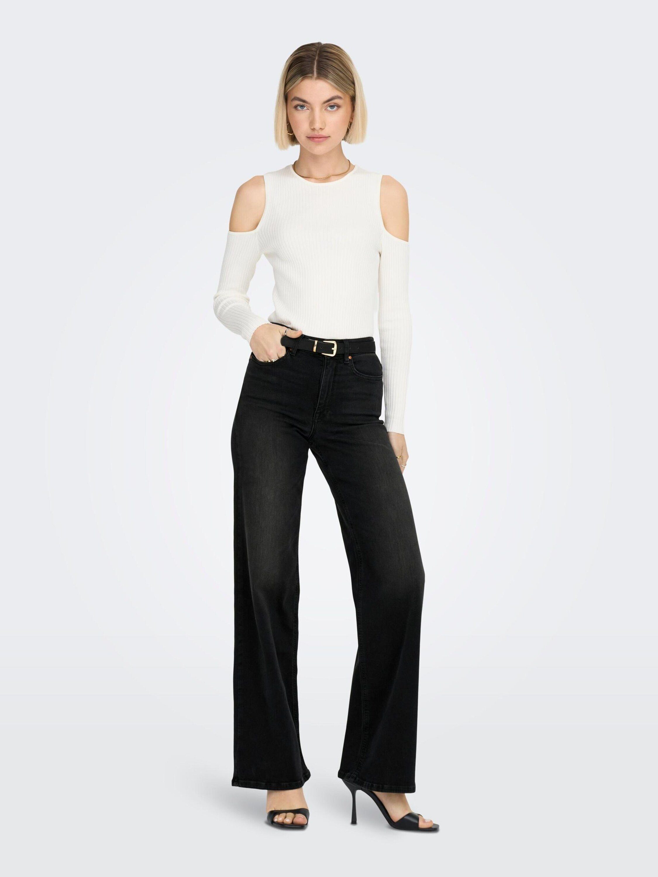 ONLY Weite Jeans ONLMadison Blush (1-tlg) Plain/ohne Details – Bild 5 von 5