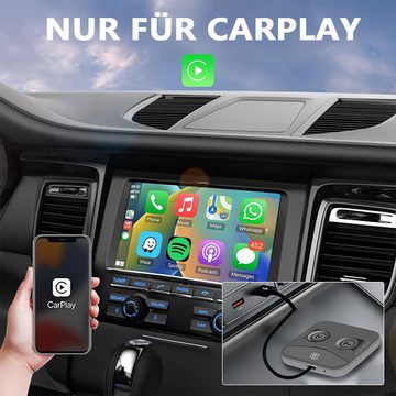 Hikity Kabelgebundener zu drahtlosem CarPlay Adapter Dongle Box USB Bluetooth Adapter, Für iOS Autoradio