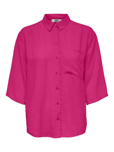 JACQUELINE de YONG Блузкиshirt 3/4 Arm Hemd in Knitteroptik Блузки Oberteil Brusttasche JDYDIVYA 4947 in Neon Pink