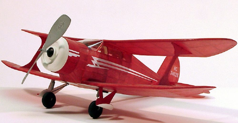 Krick Modellbausatz Dumas Aircraft Staggerwing Doppeldecker Balsabausatz
