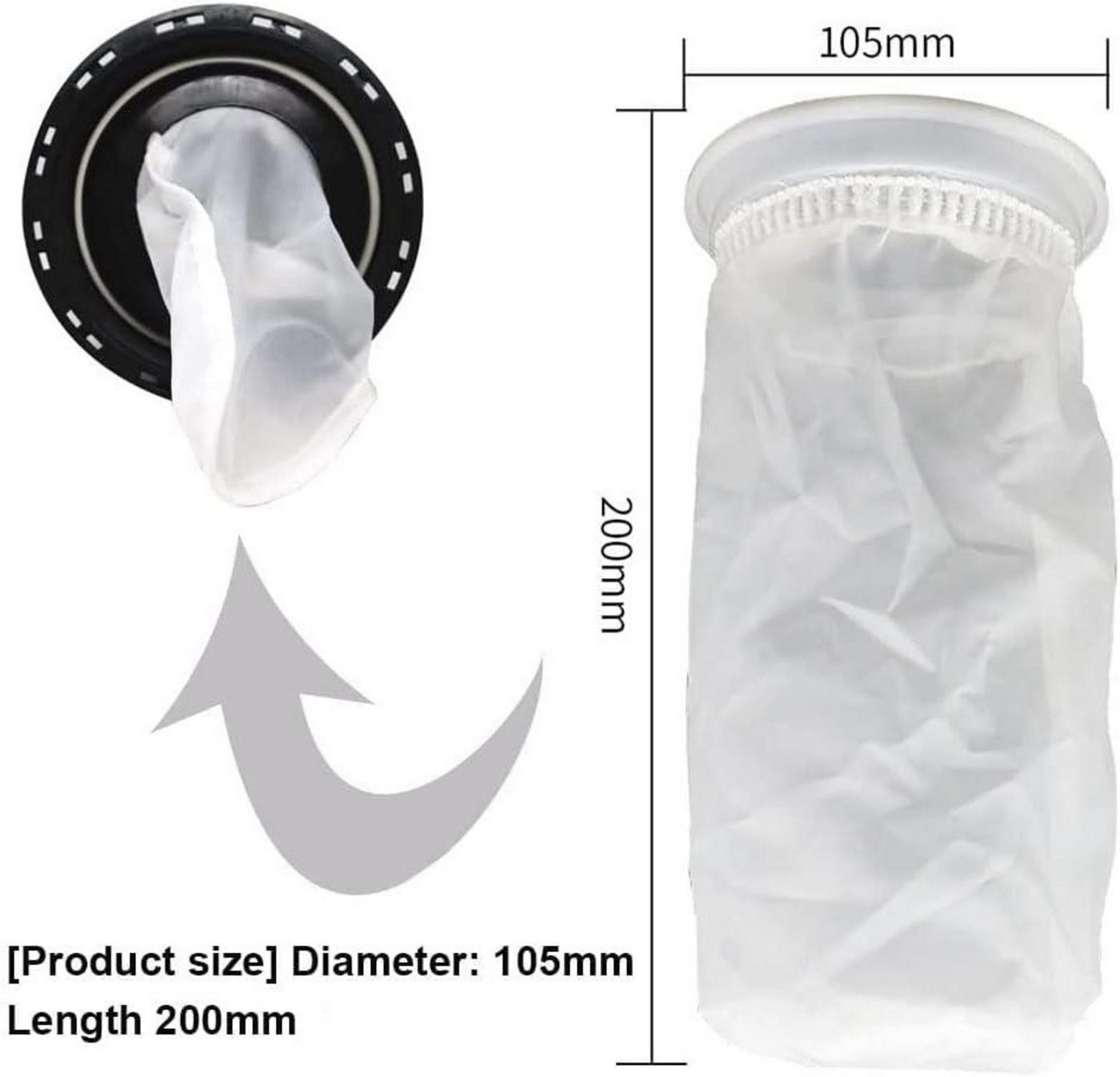 Thumbnail - LuxusKollektion Regenrinne IBC Filter Nylon Regenwassertank 1000L Ersatzfilter 200µm 4er Set