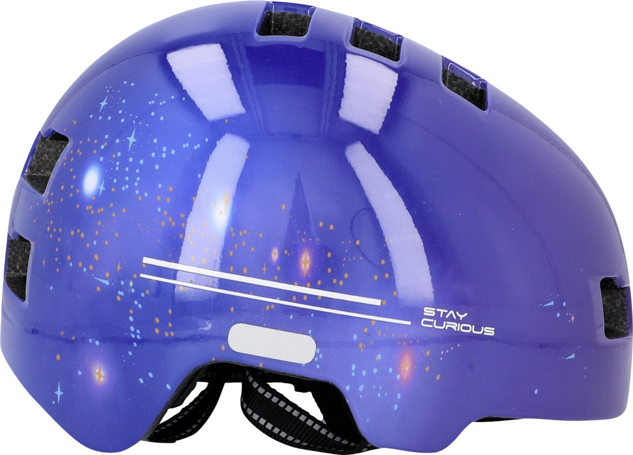 fischer Kinderfahrradhelm Fischer Fahrradhelm Kinder Plus Explorer S/M blau