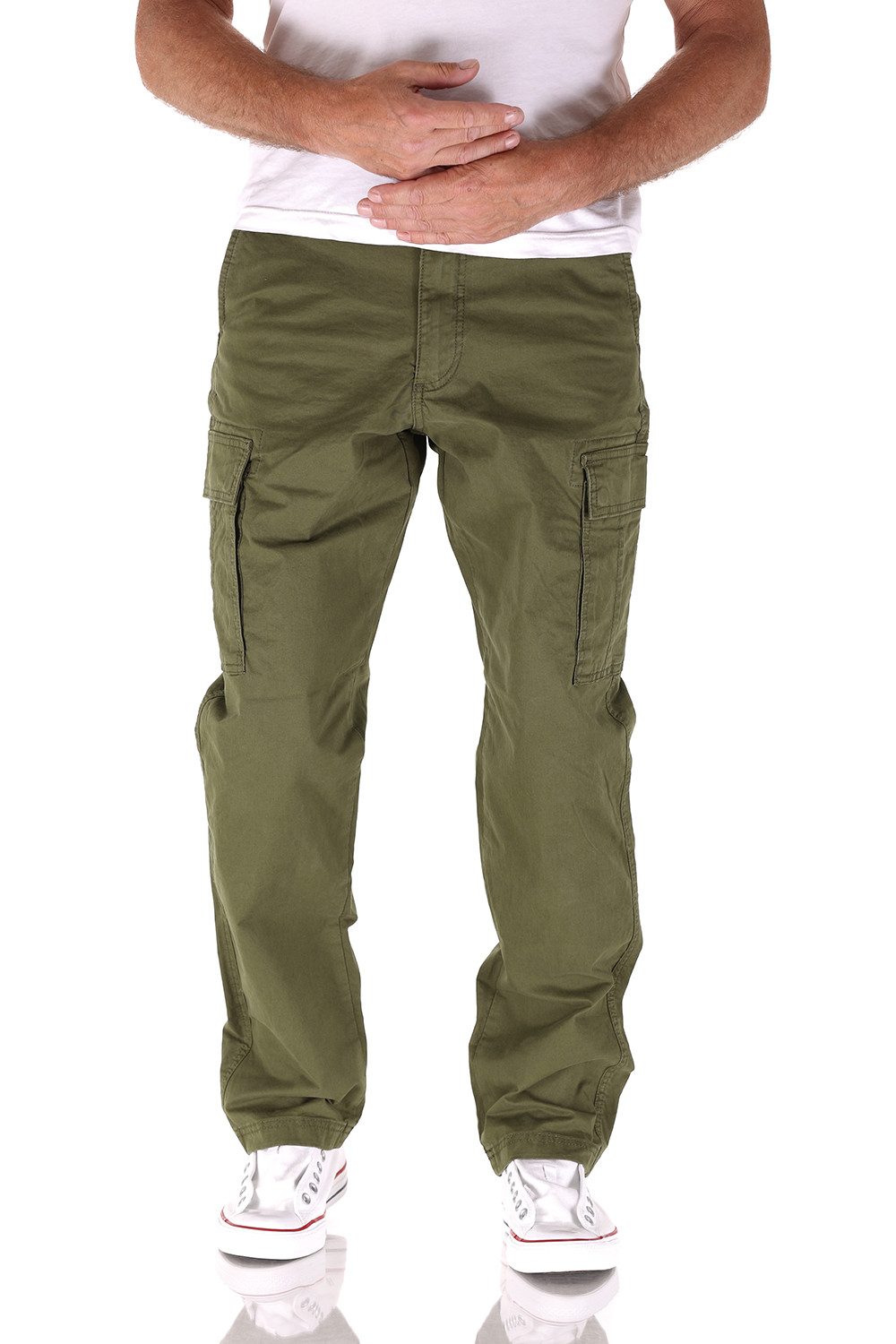 Jack & Jones Cargojeans Jack & Jones Kane Frank Cargo Relaxed Fit Herren Jeans Hose